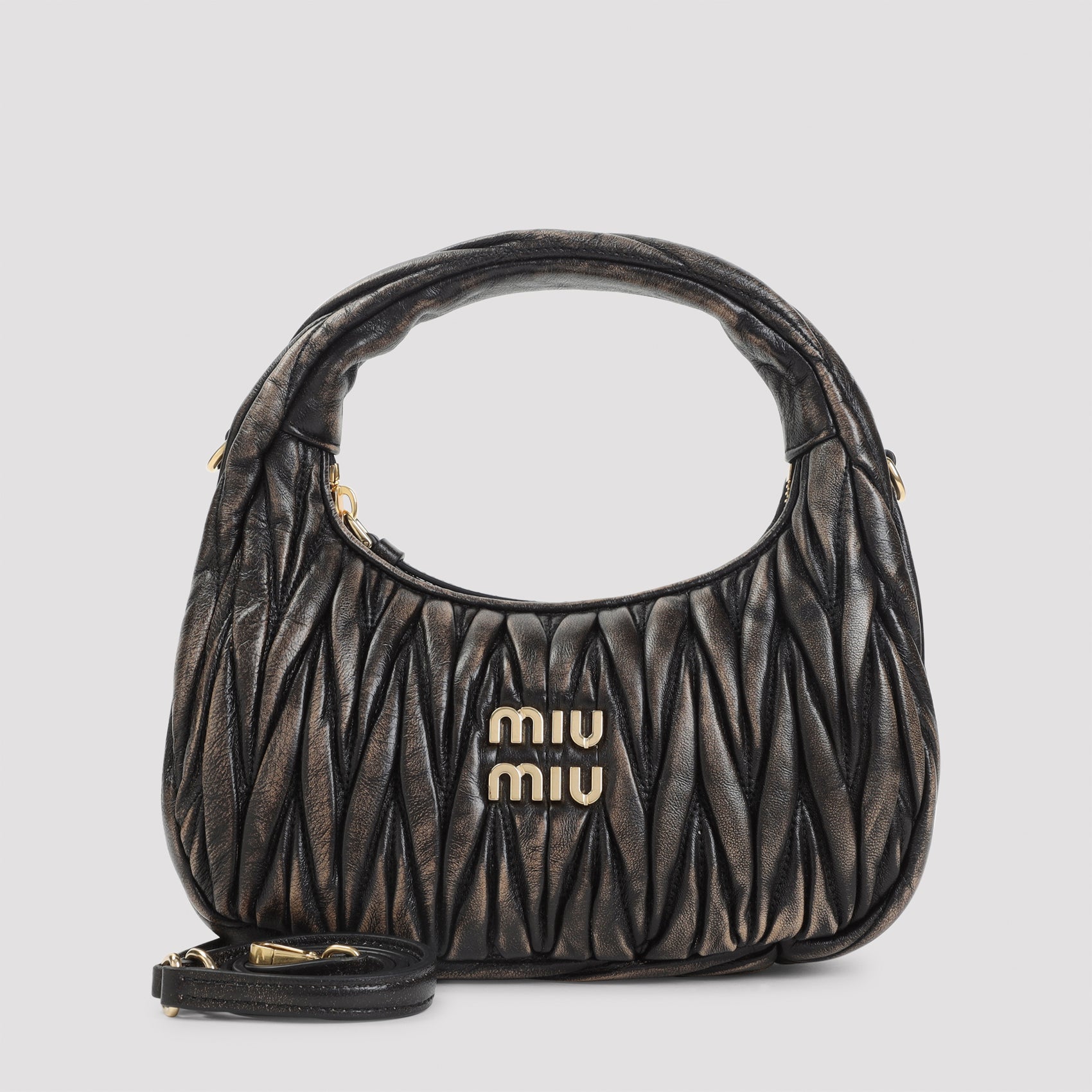 MIU MIU Sacca Mini Shoulder Handbag - Dimensions: W:22cm H:12cm D:7cm