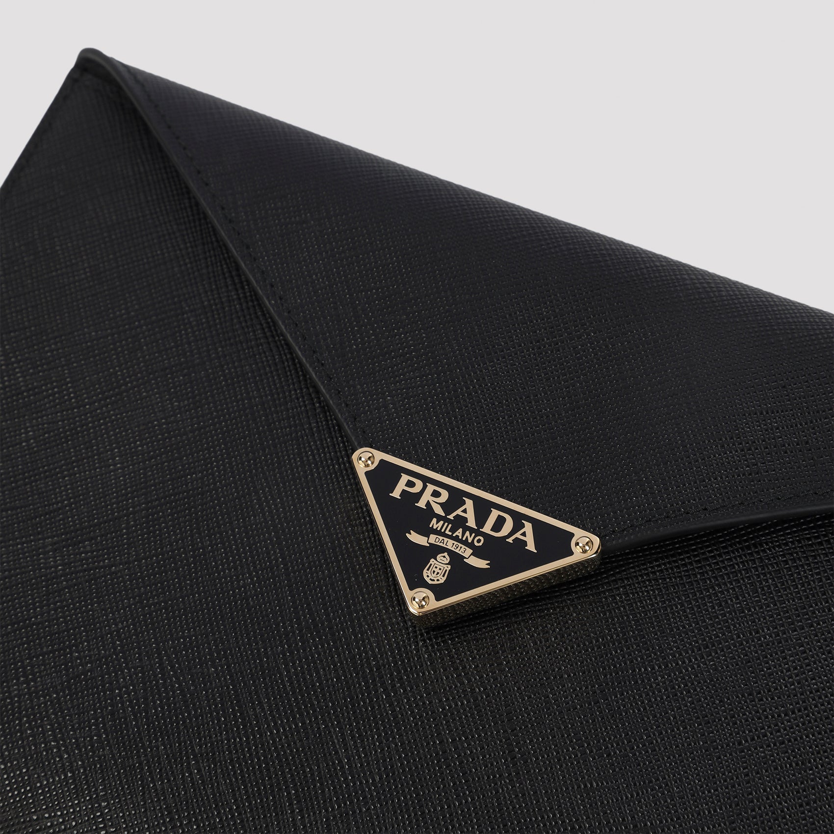 PRADA Mini Leather Envelope Clutch - 23cm x 14cm