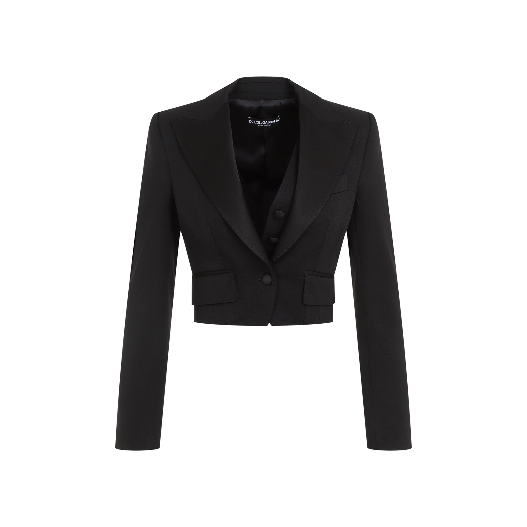 DOLCE & GABBANA Sleek Wool Blend Jacket for Men - FW24