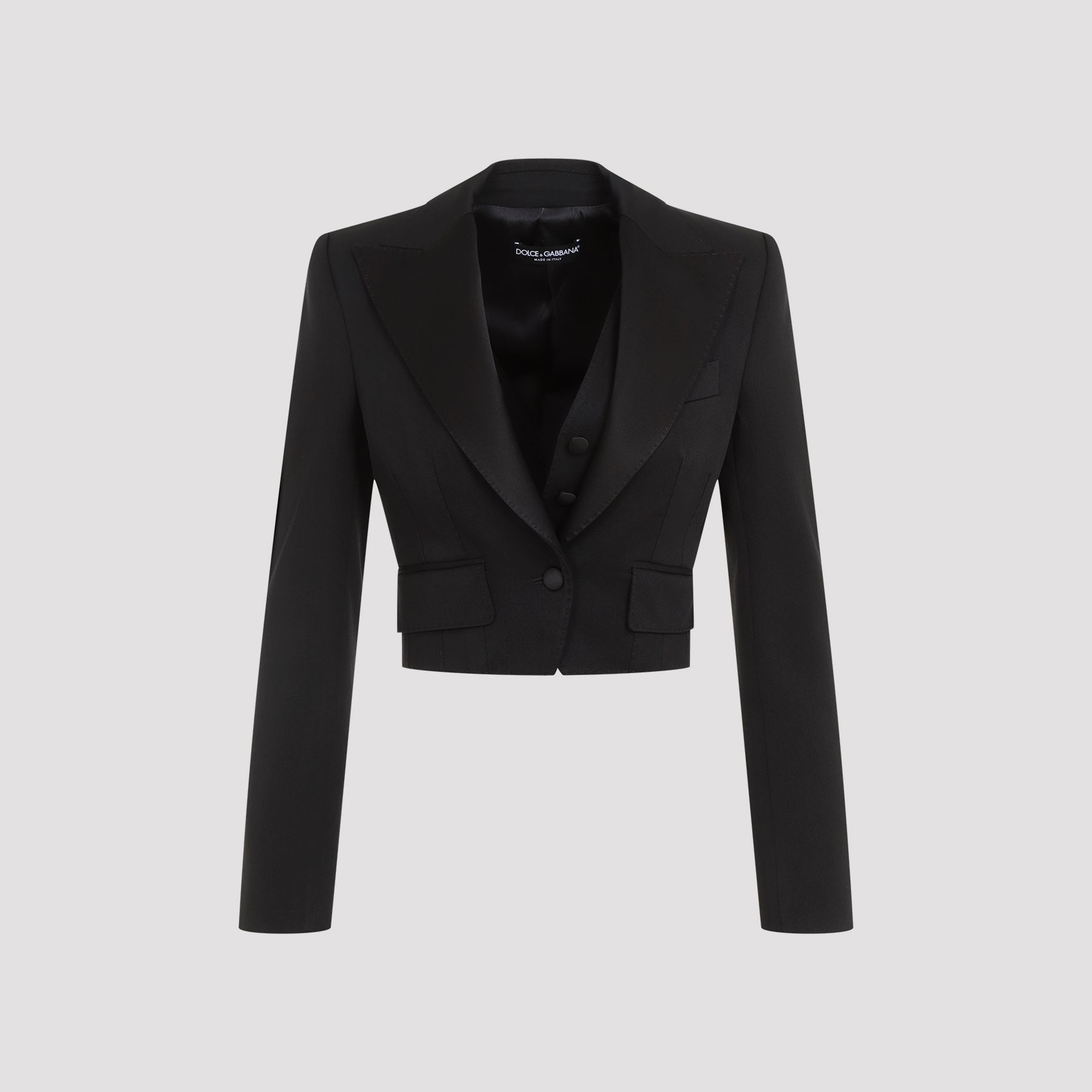 DOLCE & GABBANA Sleek Wool Blend Jacket for Men - FW24