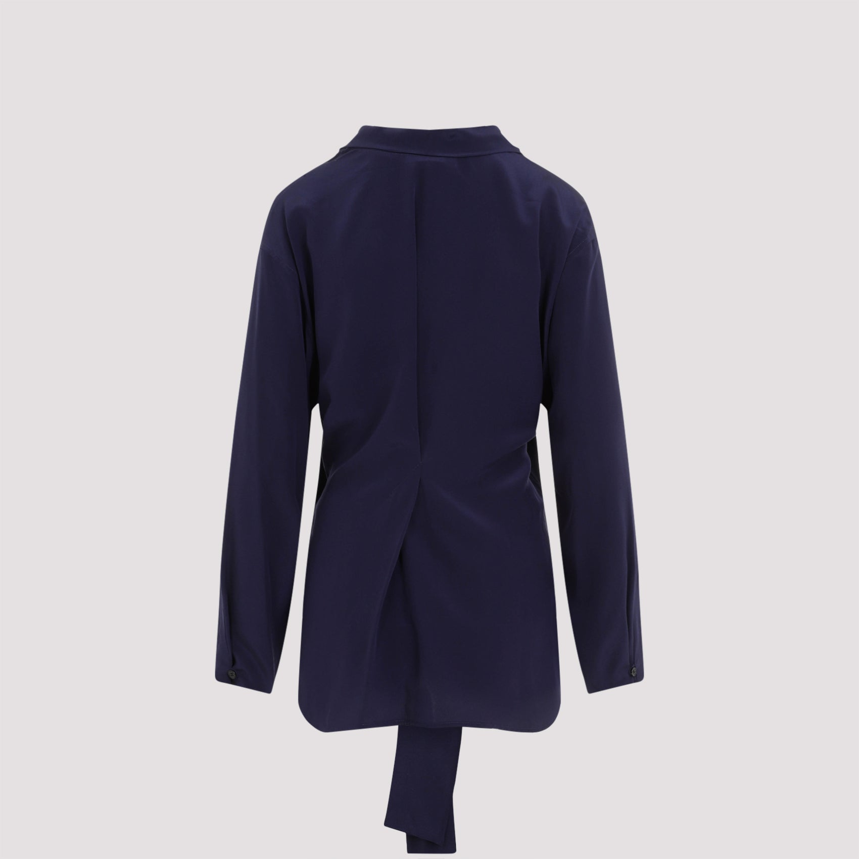 VICTORIA BECKHAM V-Neck Scarf Blouse