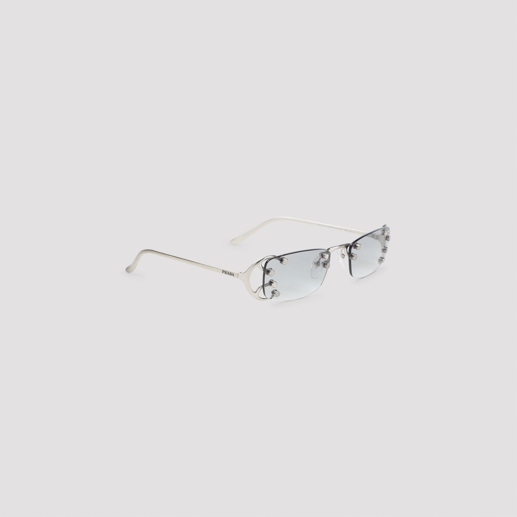 PRADA EYEWEAR Fashion Show Metallic Sunglasses for Men