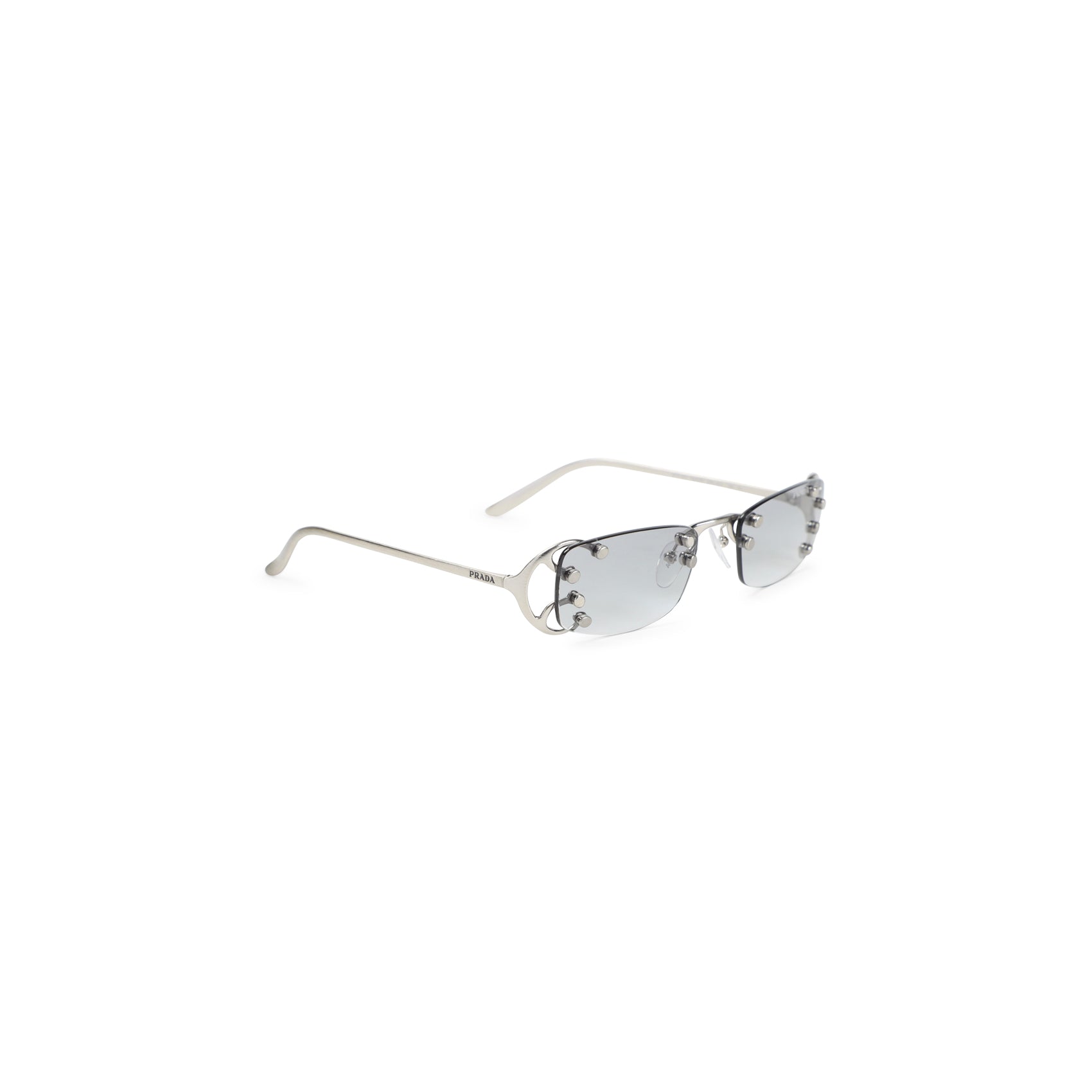 PRADA EYEWEAR Fashion Show Metallic Sunglasses for Men