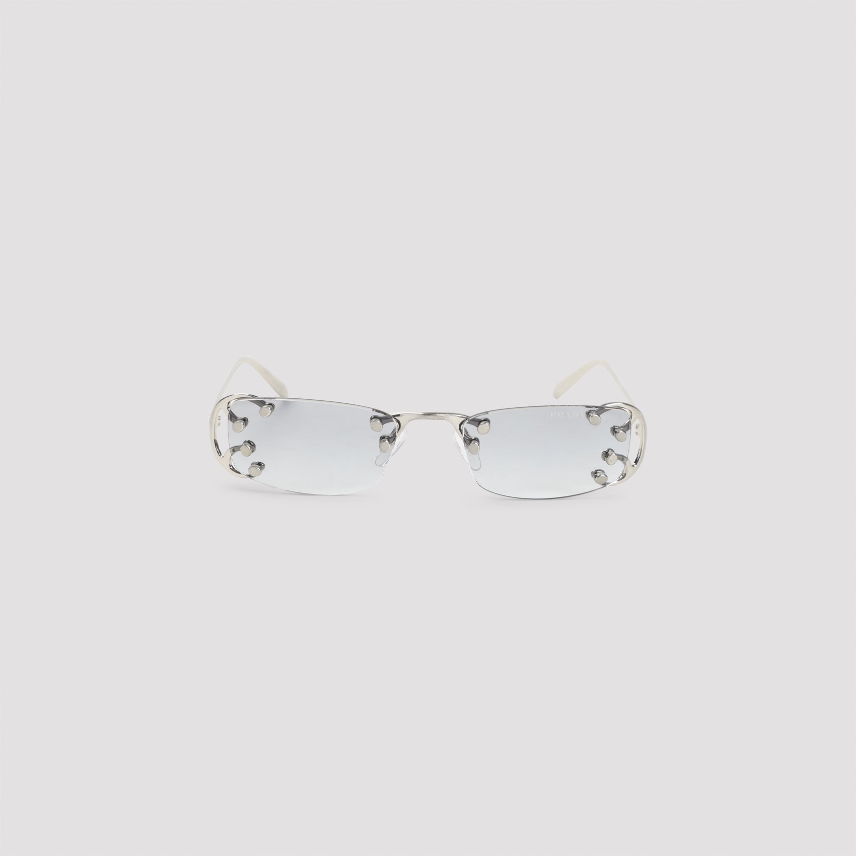 PRADA EYEWEAR Fashion Show Metallic Sunglasses for Men