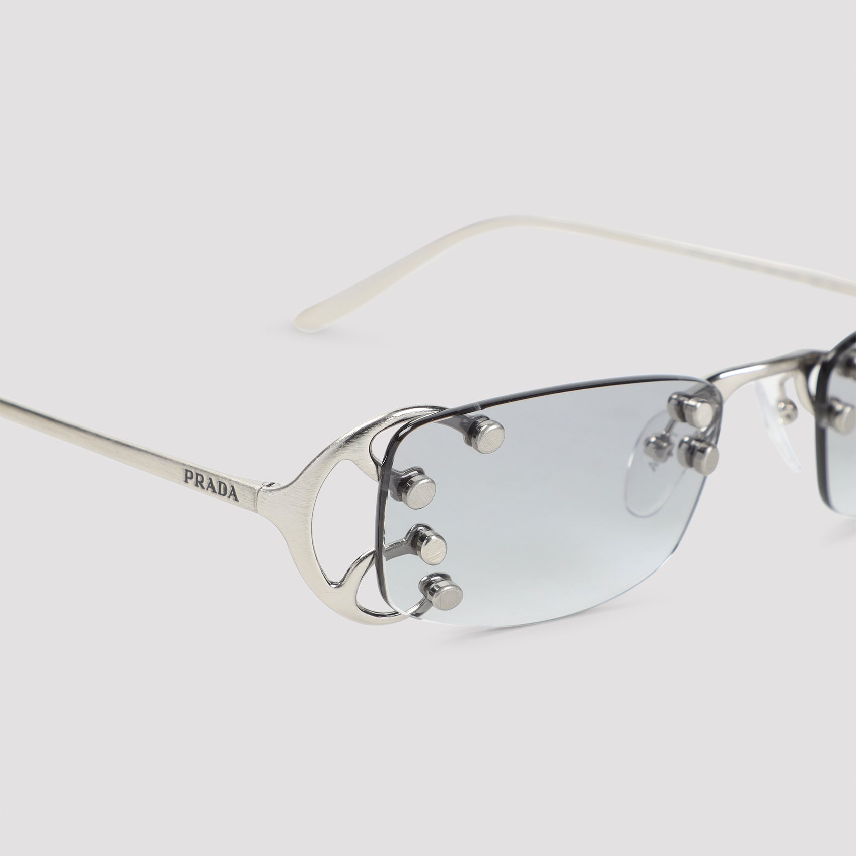 PRADA EYEWEAR Fashion Show Metallic Sunglasses for Men