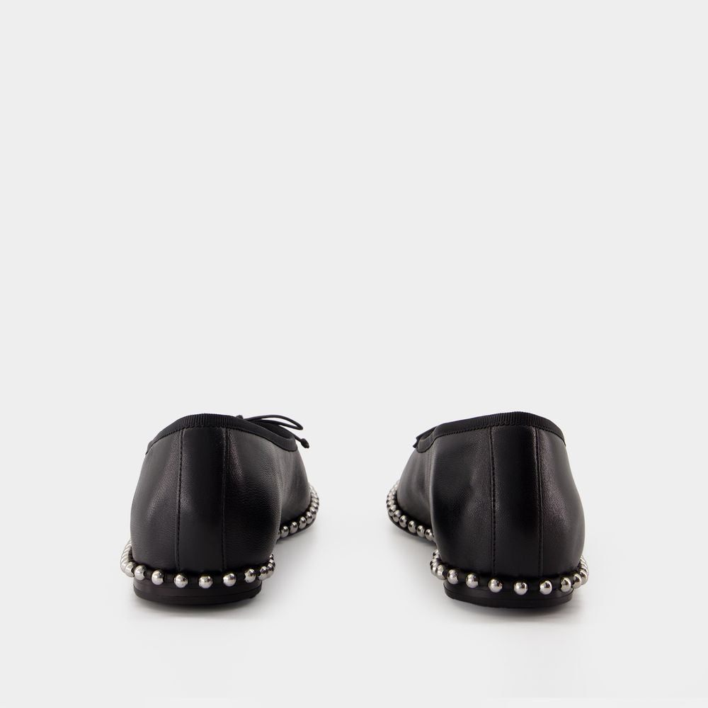ALEXANDER WANG Elegant Ballarina with Ballchain Detailing
