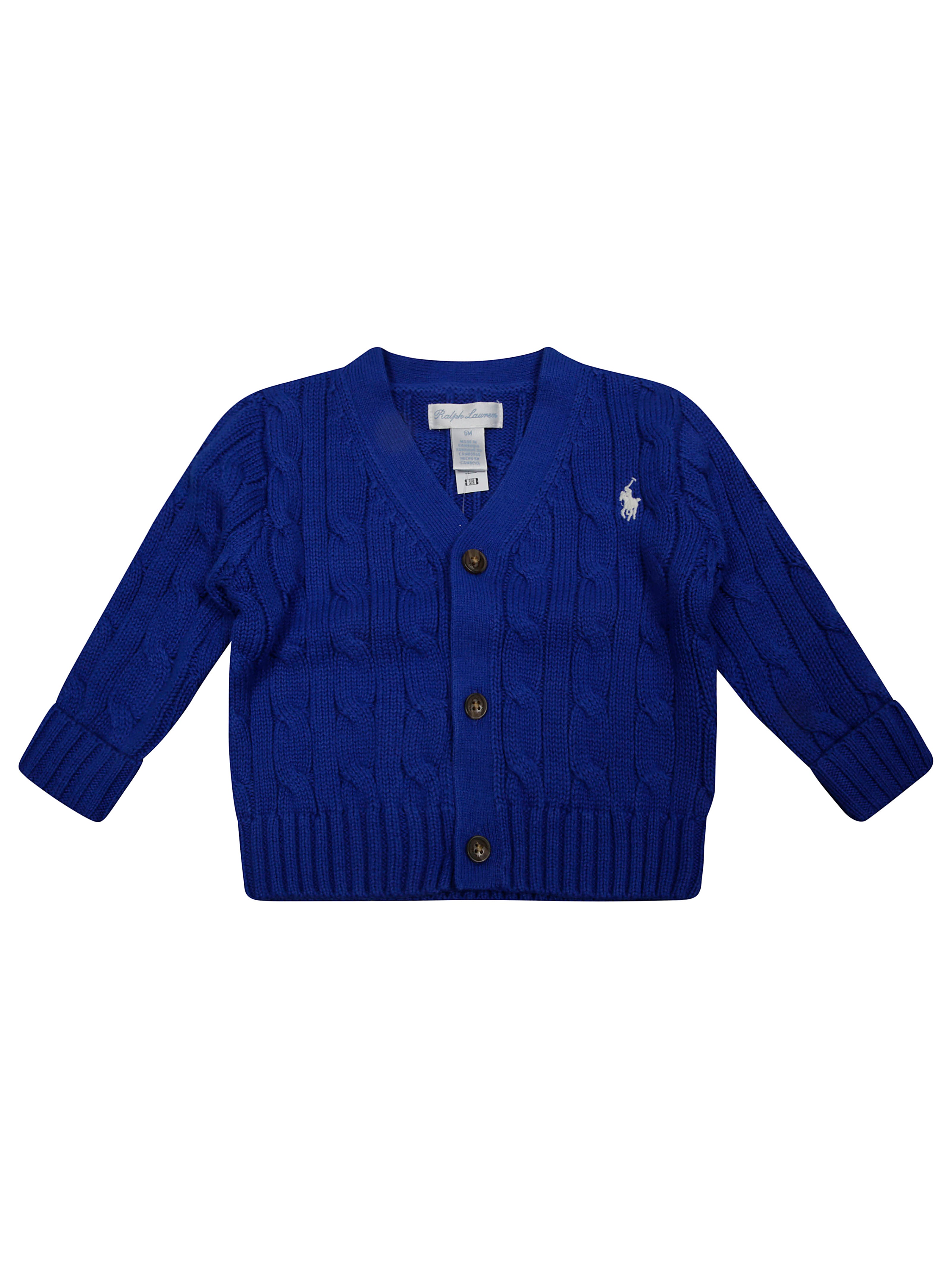 POLO RALPH LAUREN Kids' Cotton Cardigan with Embroidered Details