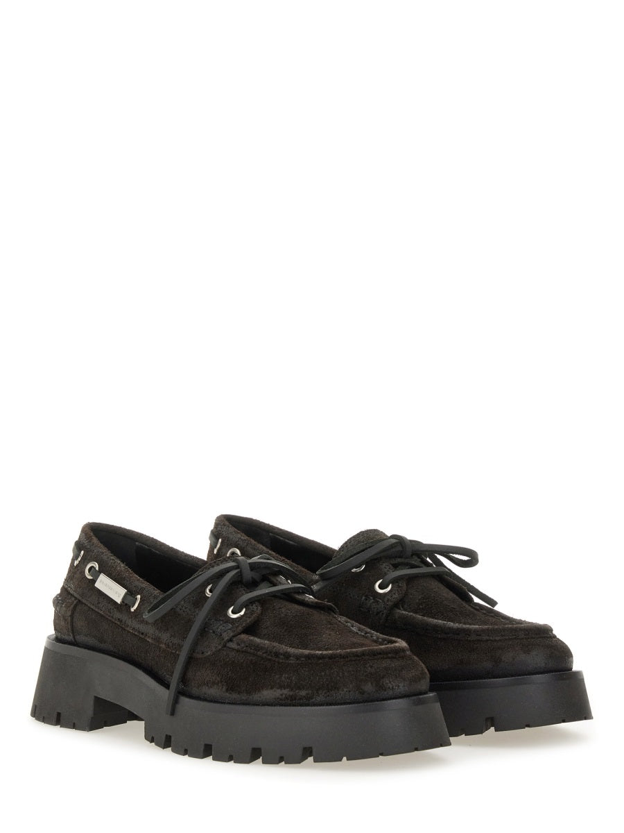 ALEXANDER WANG Luxurious Cow Leather Loafers for Women