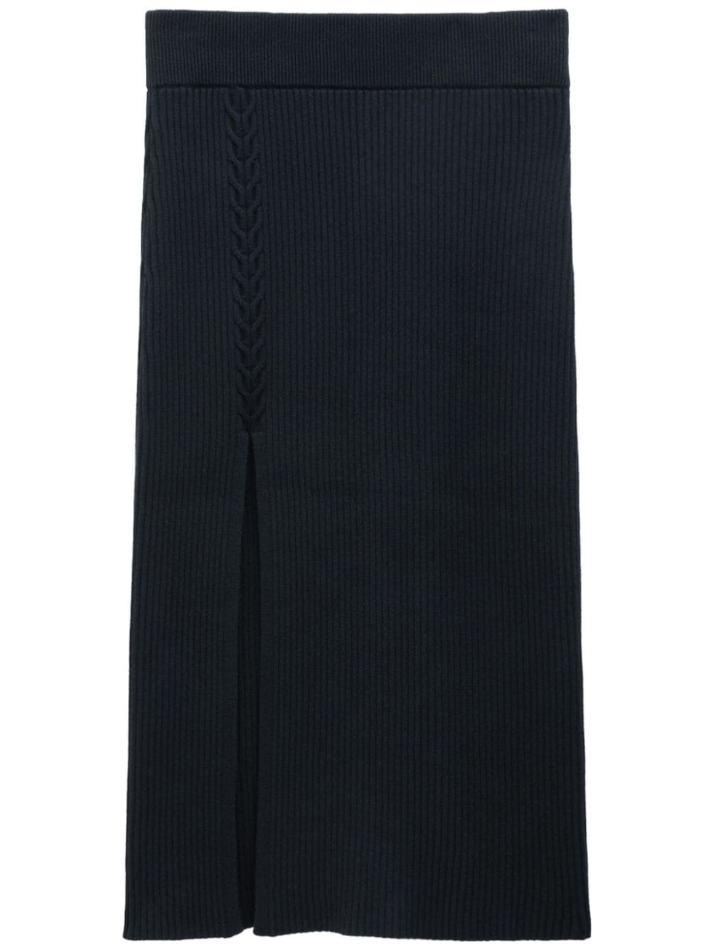 FILIPPA K Asymmetrical Cable Knit Midi Skirt