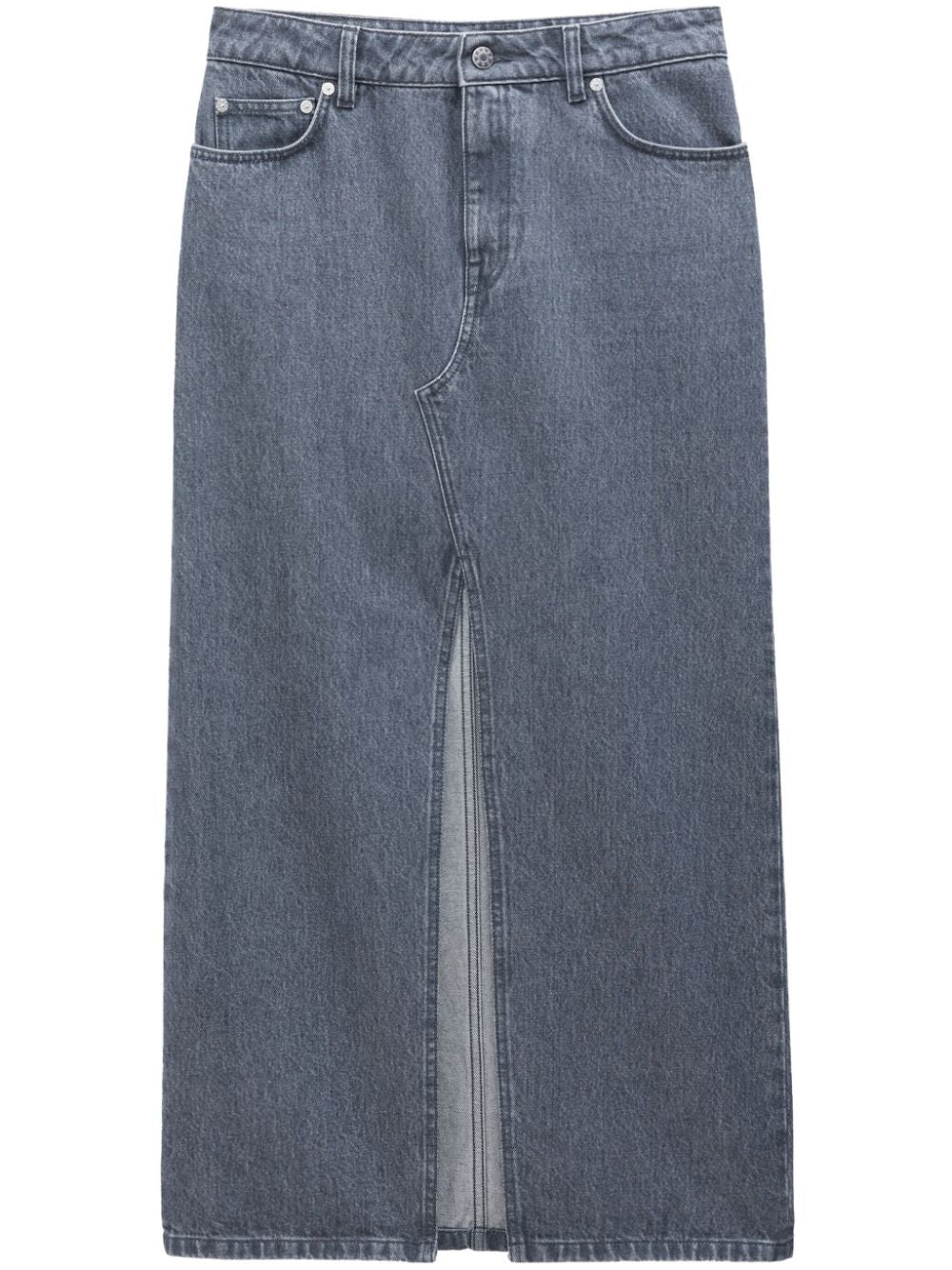 FILIPPA K Conscious Front Slit Denim Long Skirt