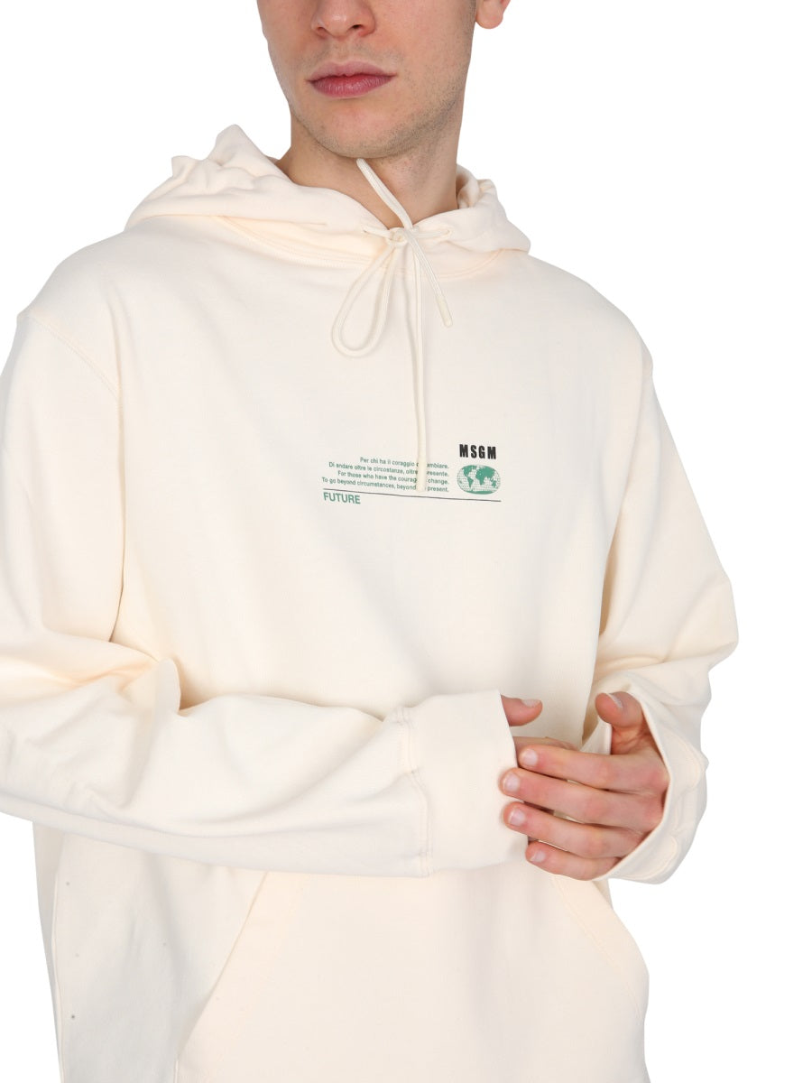 MSGM Fantastic Hoodie with Drawstring for Men