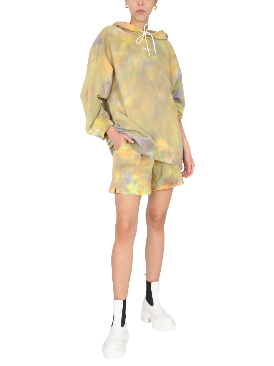 MSGM Women’s Stylish Cotton Shorts with Elastic Waist