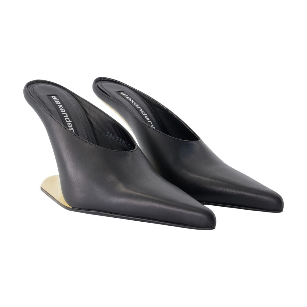 ALEXANDER WANG Boomerang 105MM Wedge Slide Sandals