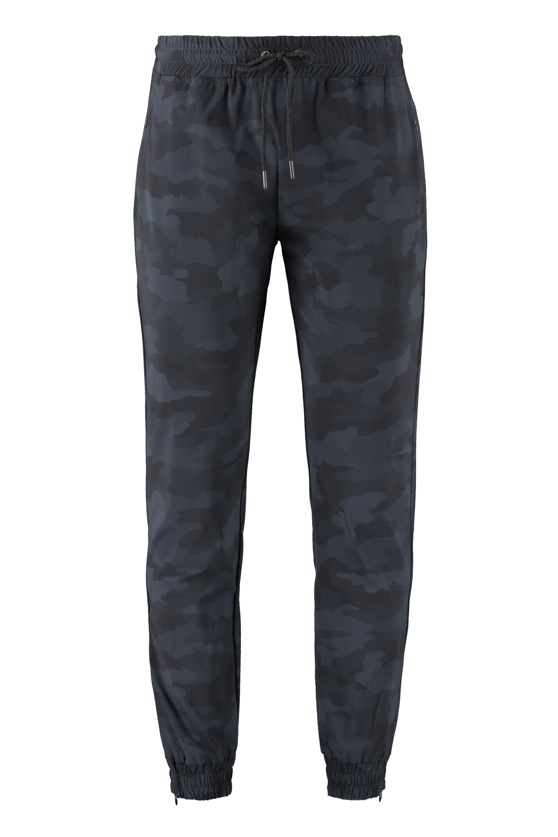 THE (ALPHABET) Technical Fabric Pants with Camouflage Design