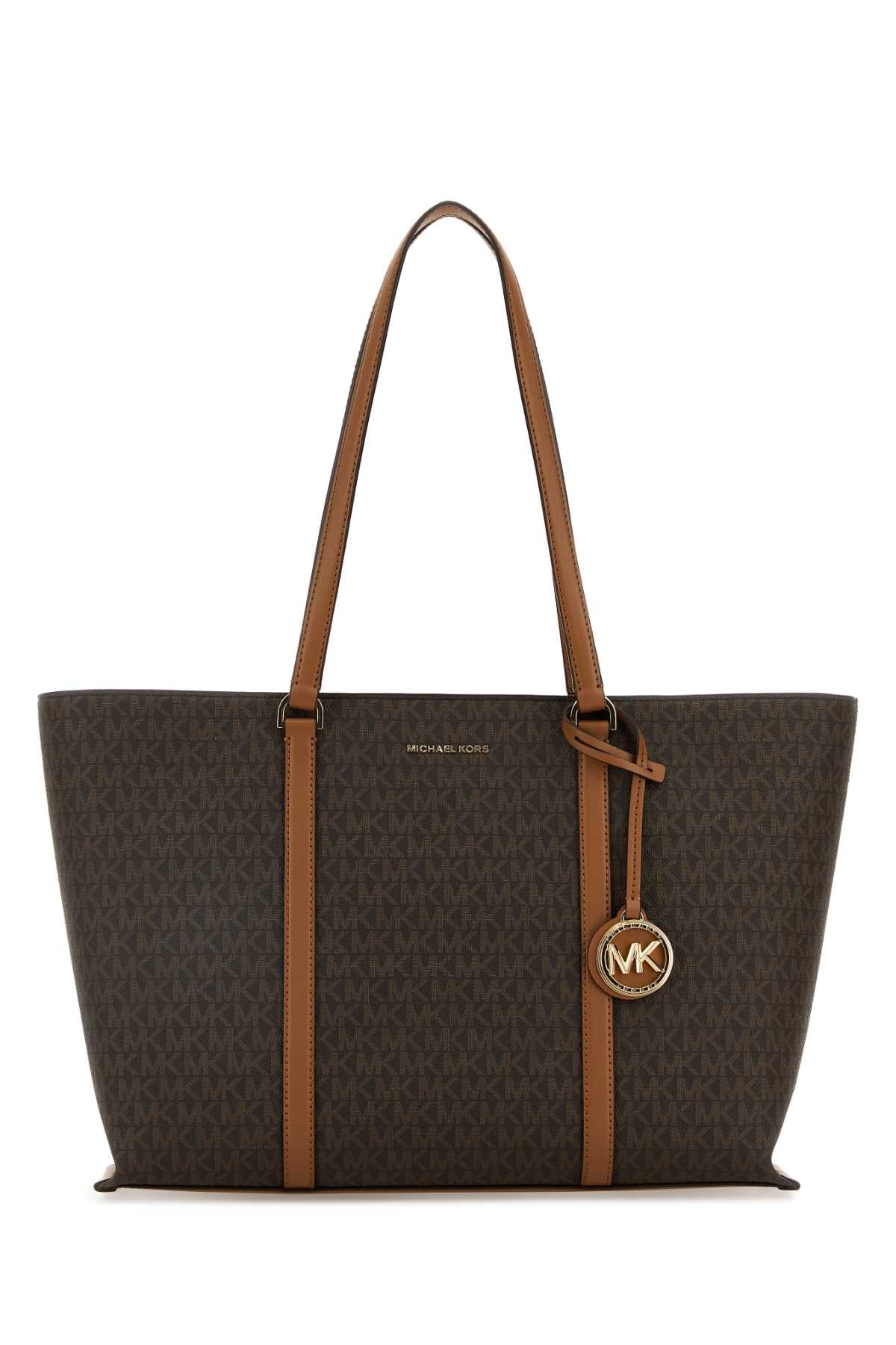 MICHAEL MICHAEL KORS Printed Canvas Temple Shopping Tote Handbag