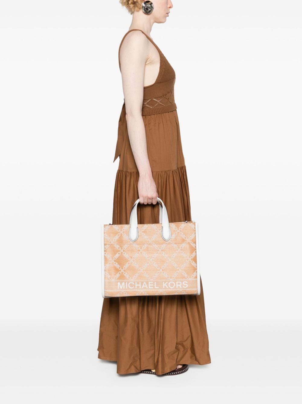 MMK Large Rafia Tote Handbag