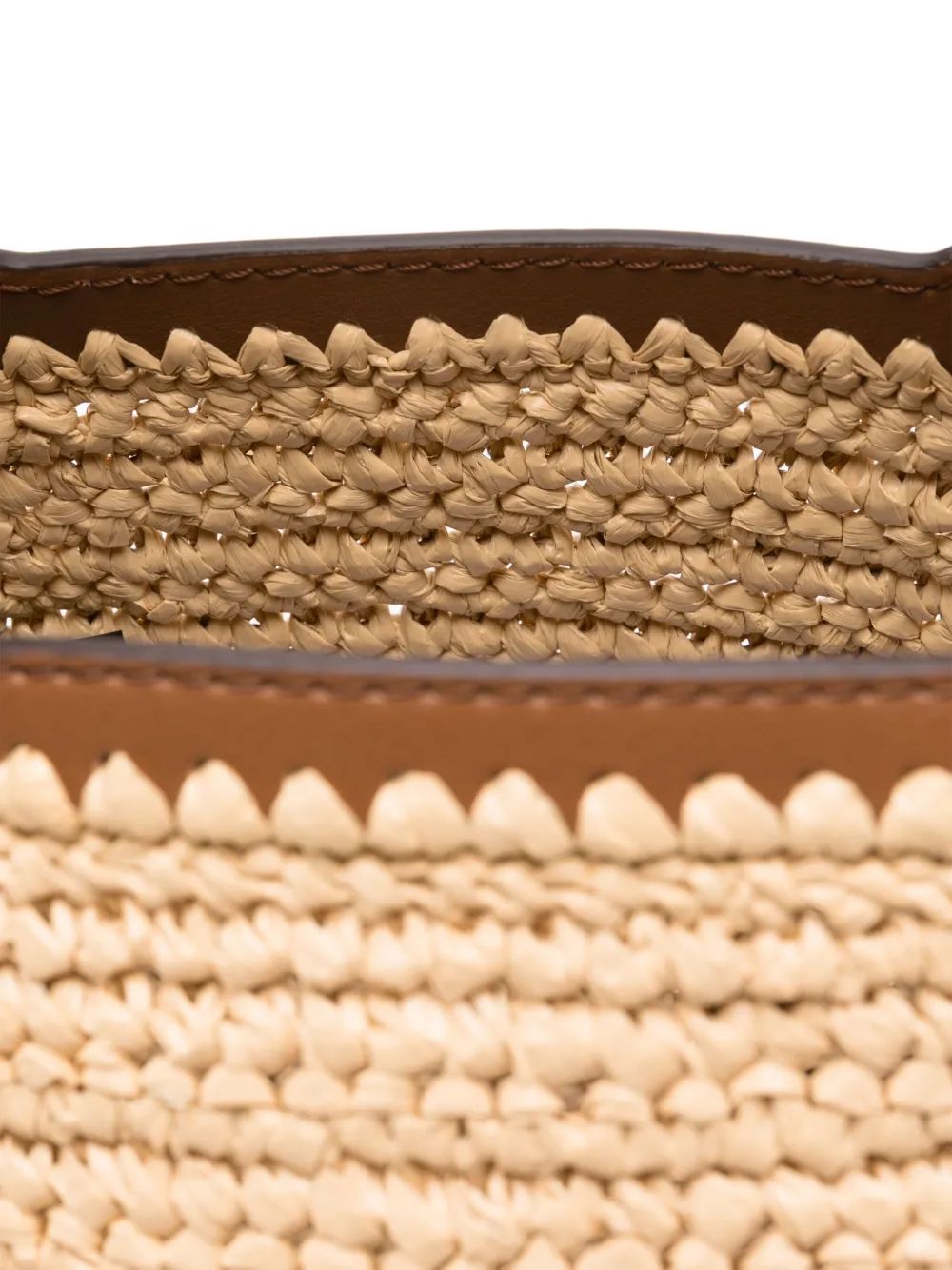 MICHAEL MICHAEL KORS Mini Rafia and Fur Tote Handbag