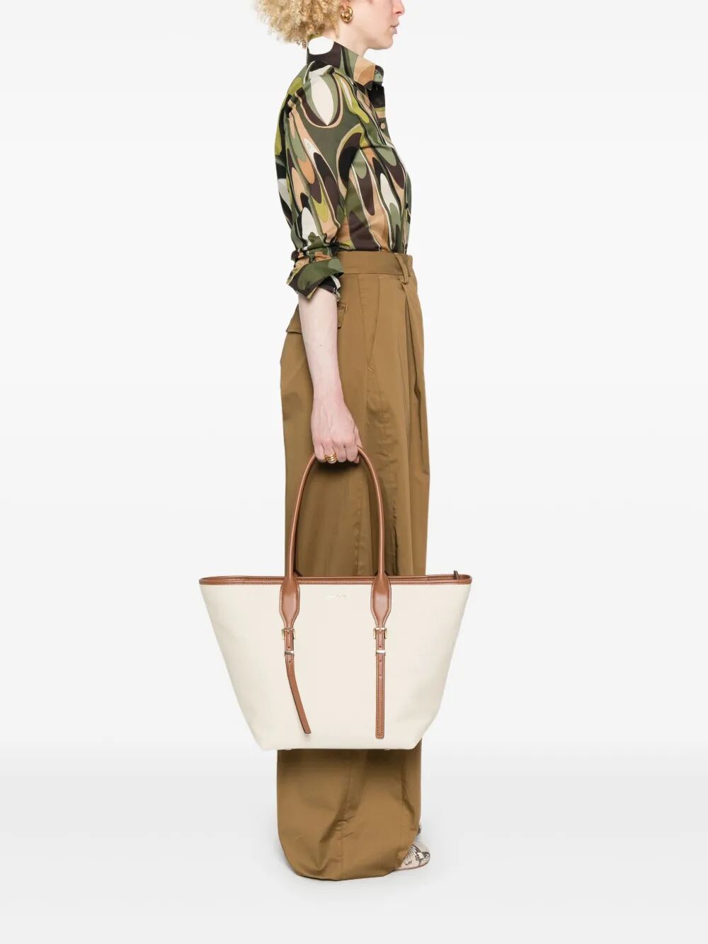 MICHAEL MICHAEL KORS Large Buckle Tote Handbag