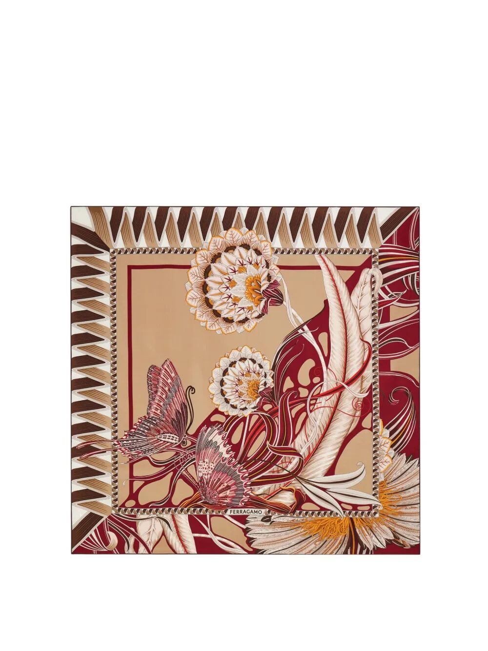 Ferragamo Silk Scarf with Giada Print - Mini Style