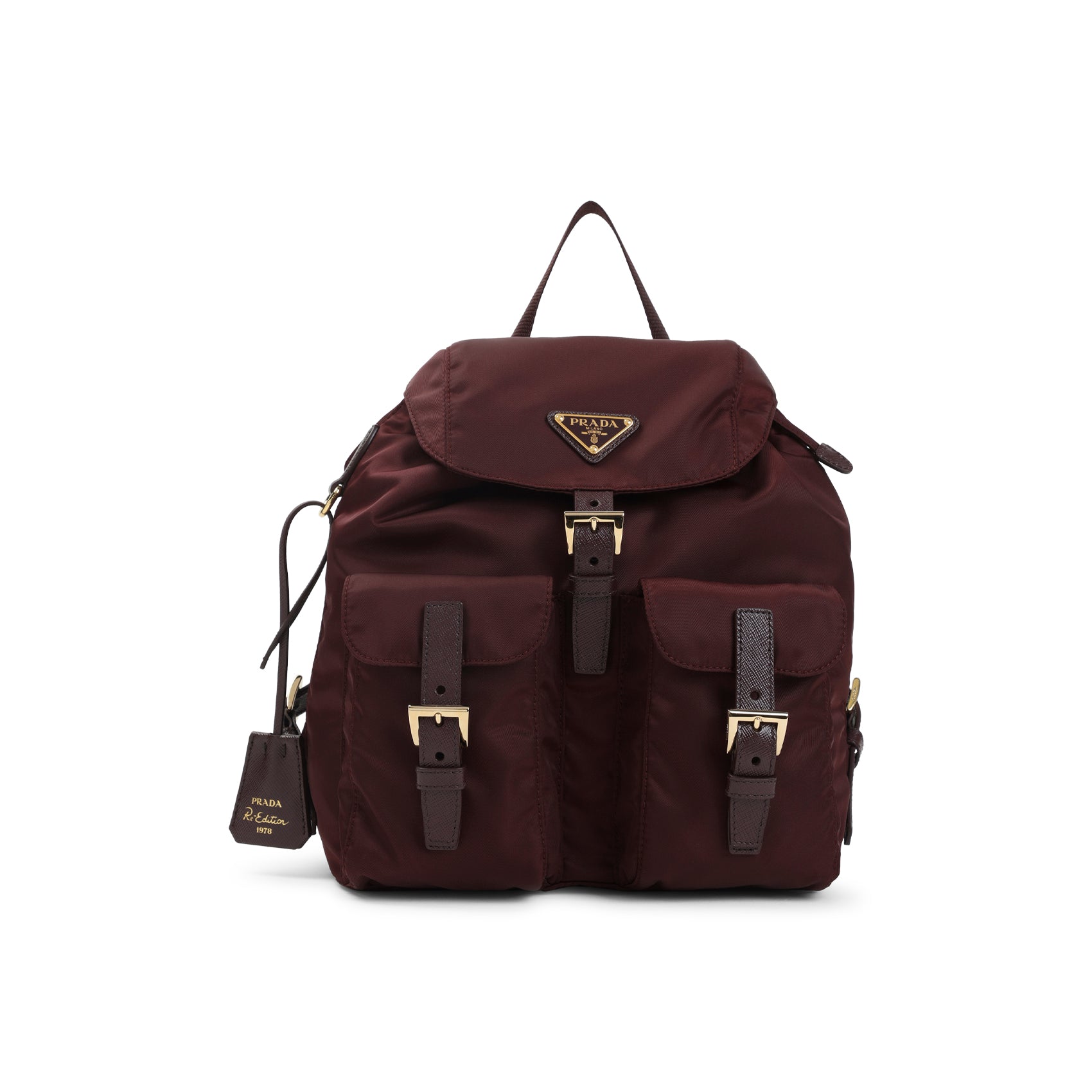 PRADA Recycled Nylon Mini Backpack (W:23cm H:28cm D:12cm)