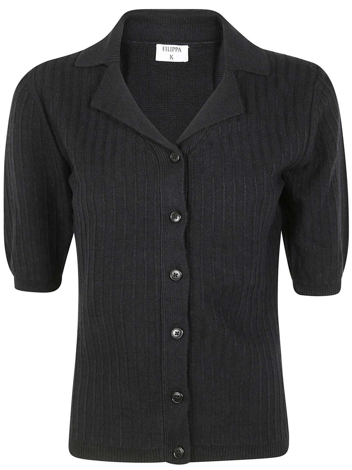 FILIPPA K Short Sleeve Collar Cardigan