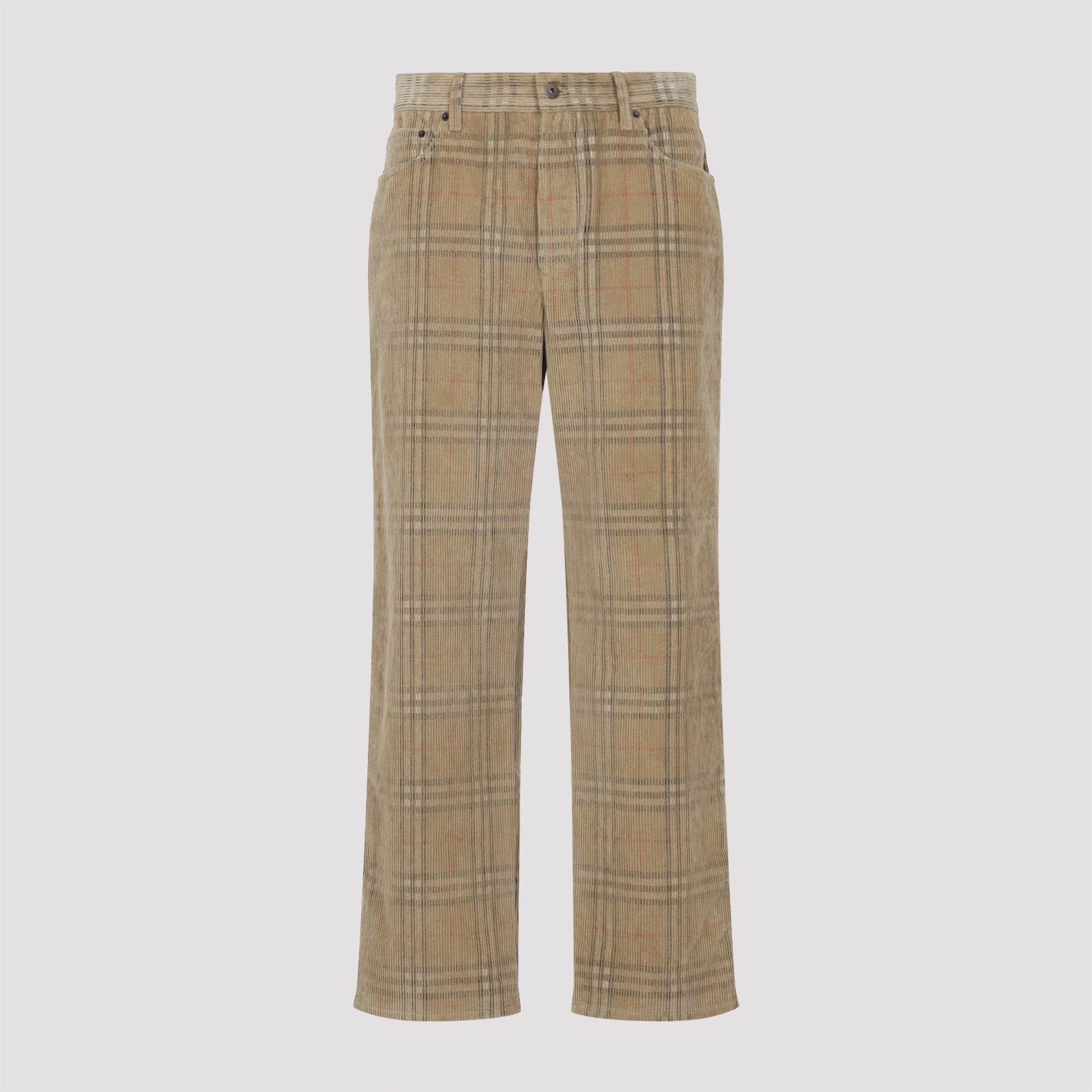 BURBERRY Fred Check Pants - Regular & Straight Leg