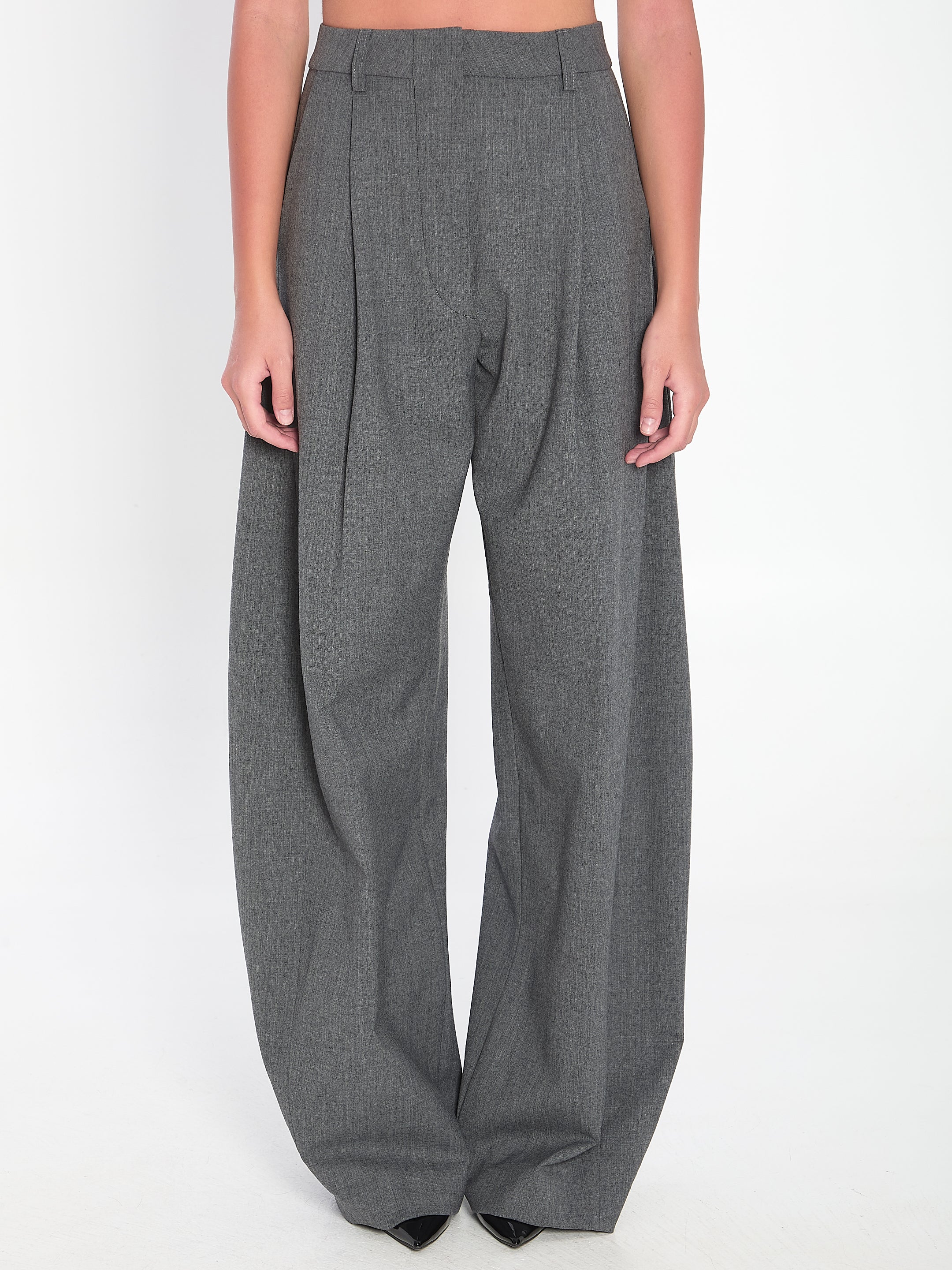 THE LATEST Wide-Leg Trousers with Hidden Closure - Women's Size 40