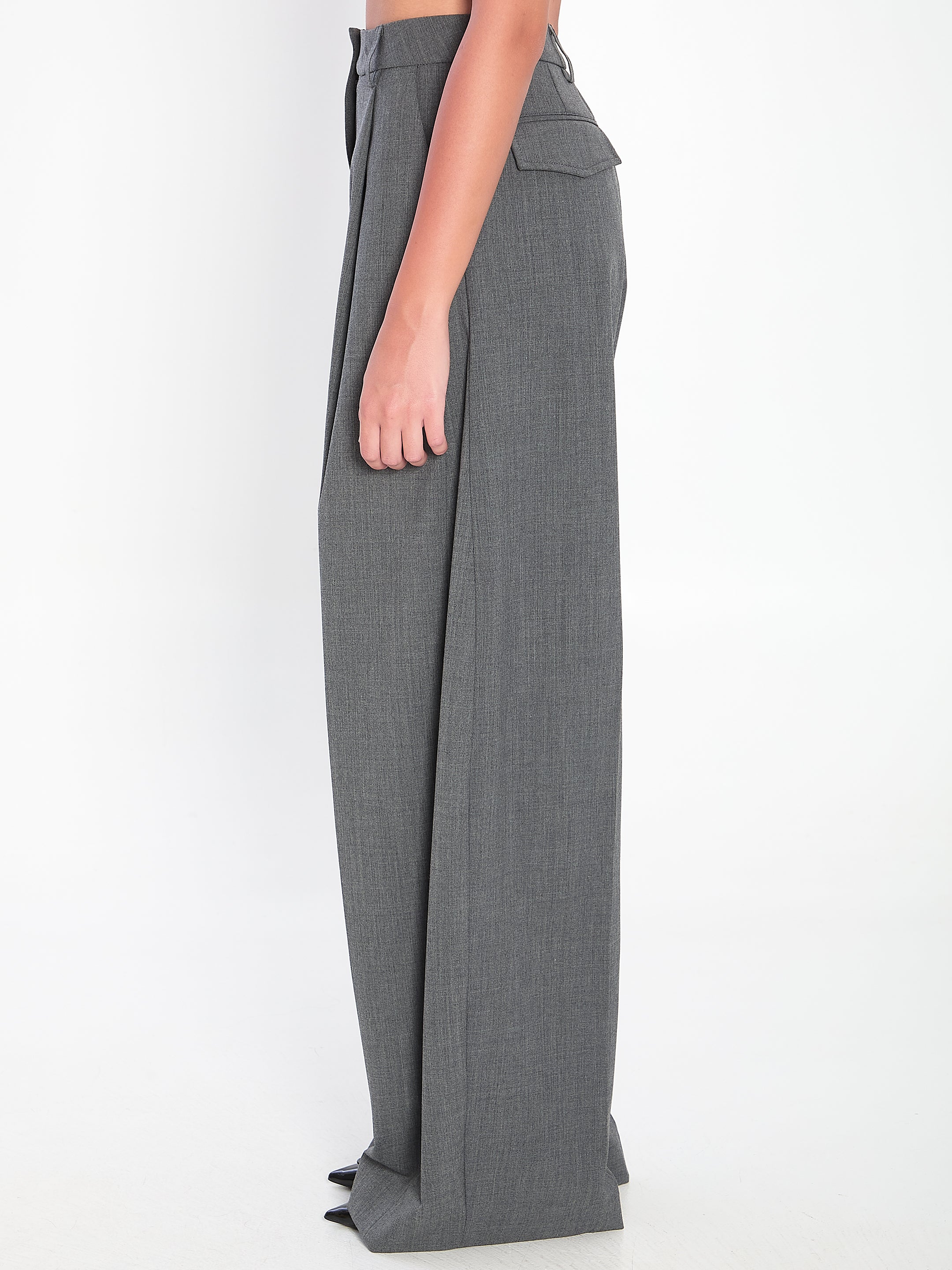 THE LATEST Wide-Leg Trousers with Hidden Closure - Women's Size 40