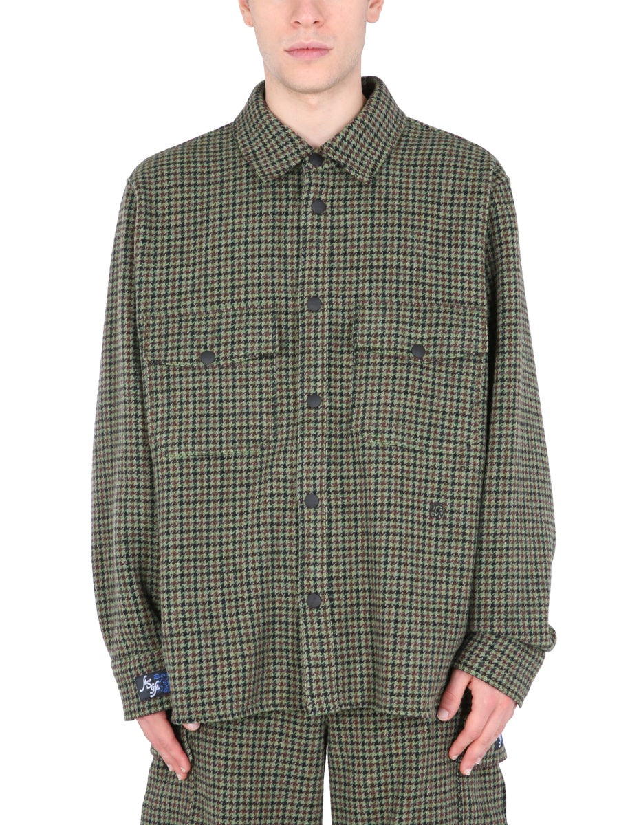 MSGM Classic Collar Logo Shirt - Men