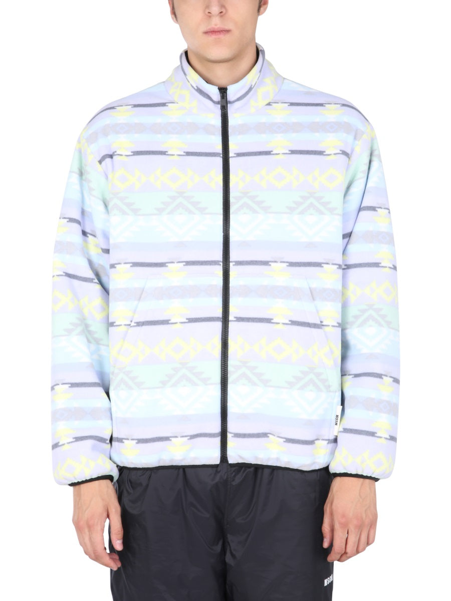 MSGM Fantastic Jacket with Front Zip Closure for Men