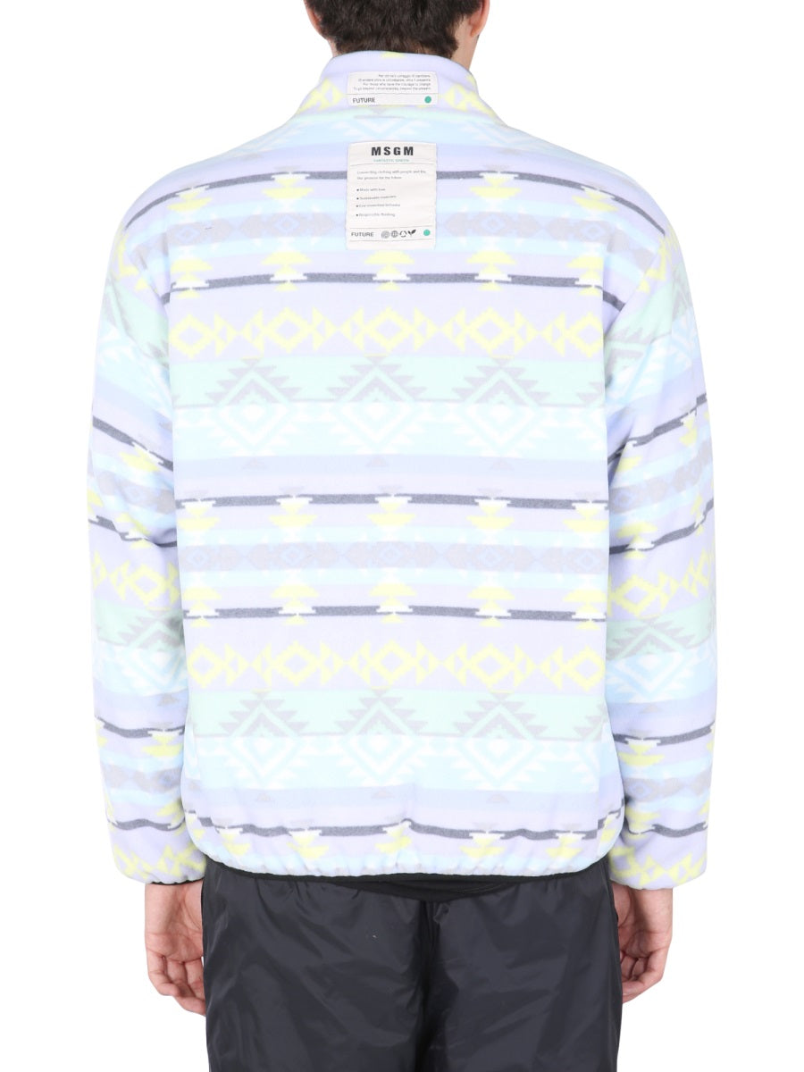 MSGM Fantastic Jacket with Front Zip Closure for Men