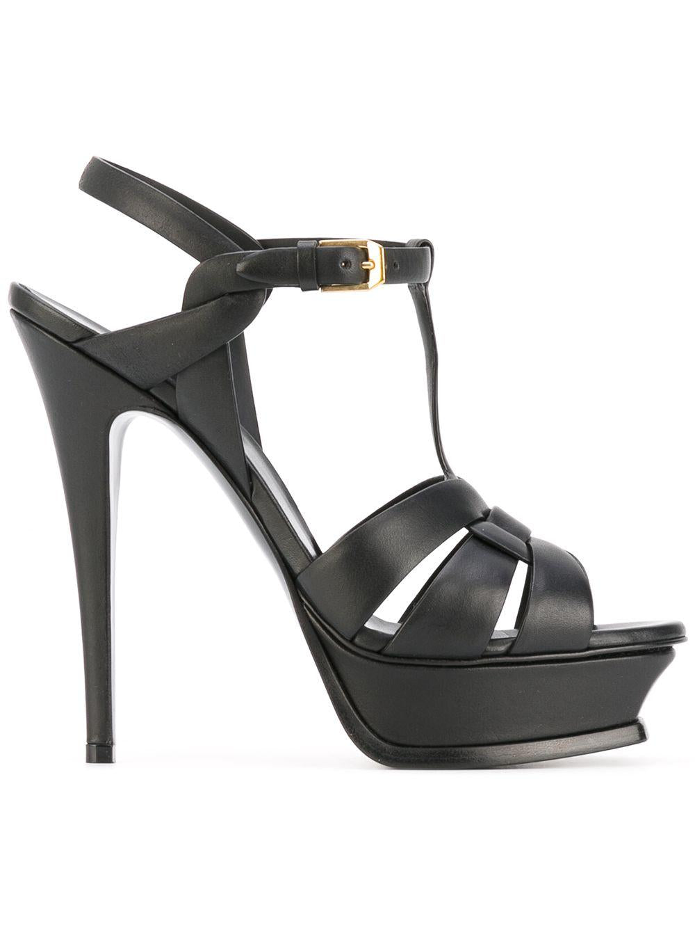 SAINT LAURENT Elegantly Crafted Leather Pumps - Women's Size Options Available