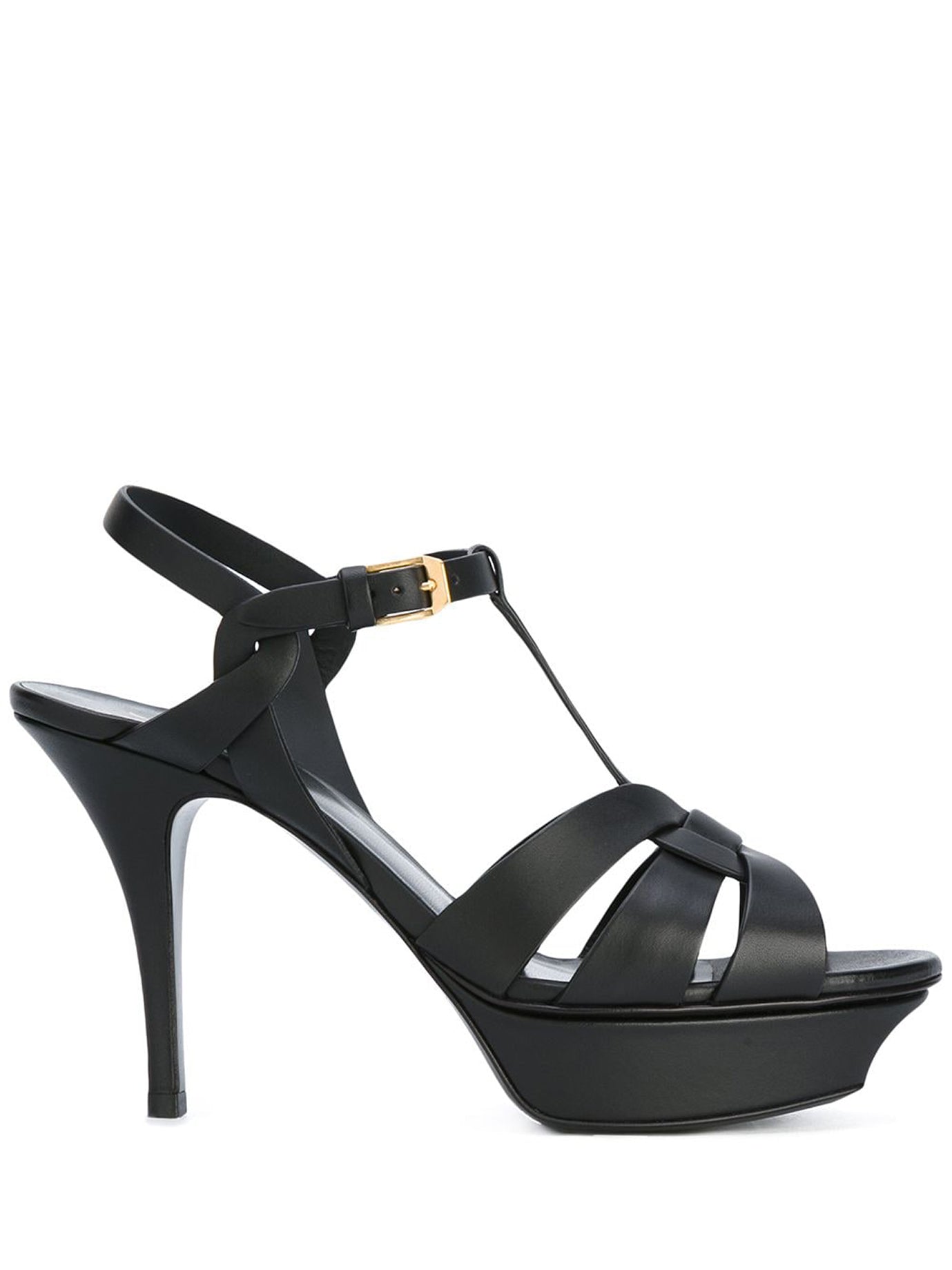 SAINT LAURENT Womens Leather Tribute Sandal