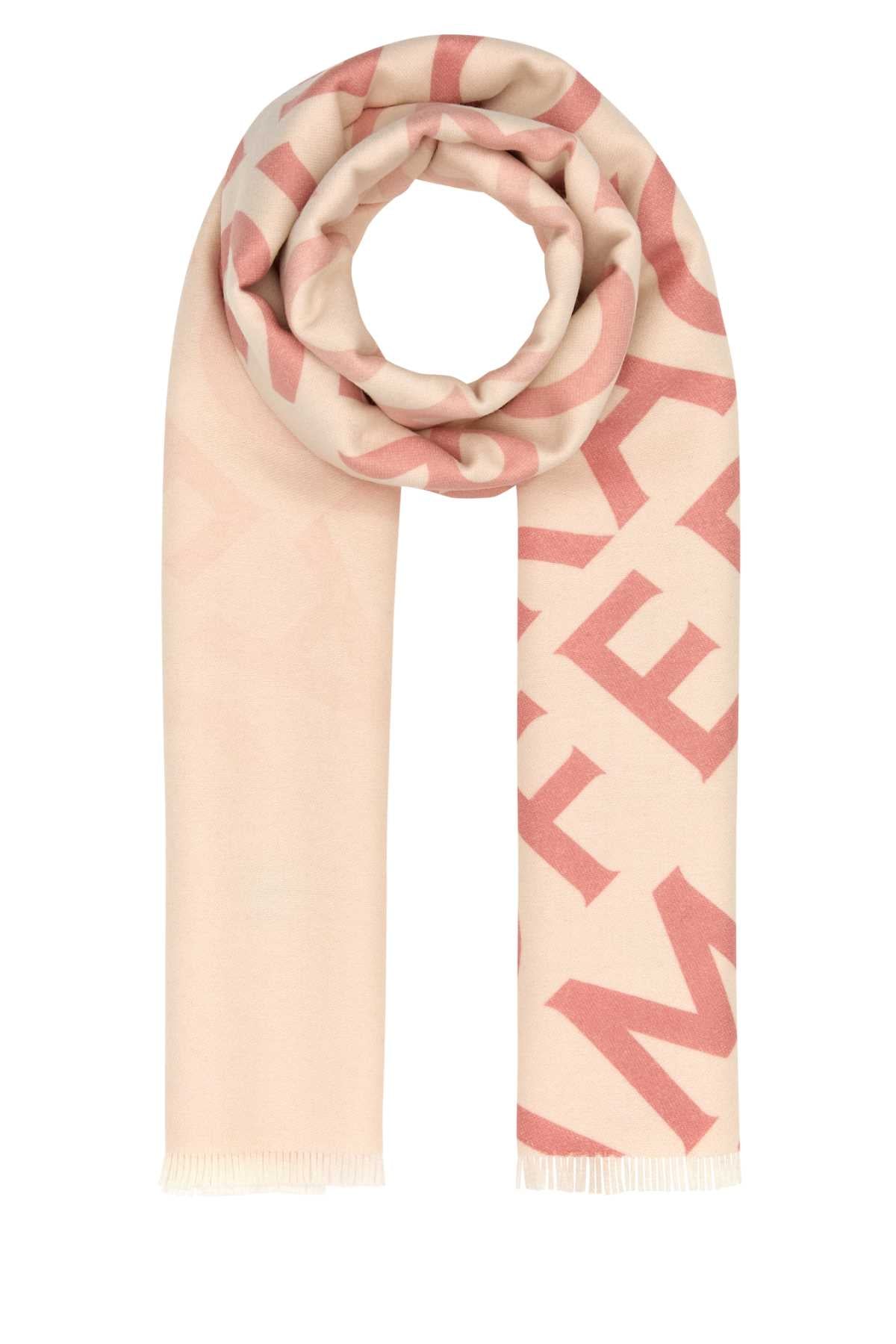 Ferragamo Reversible Embroidered Wool Blend Scarf