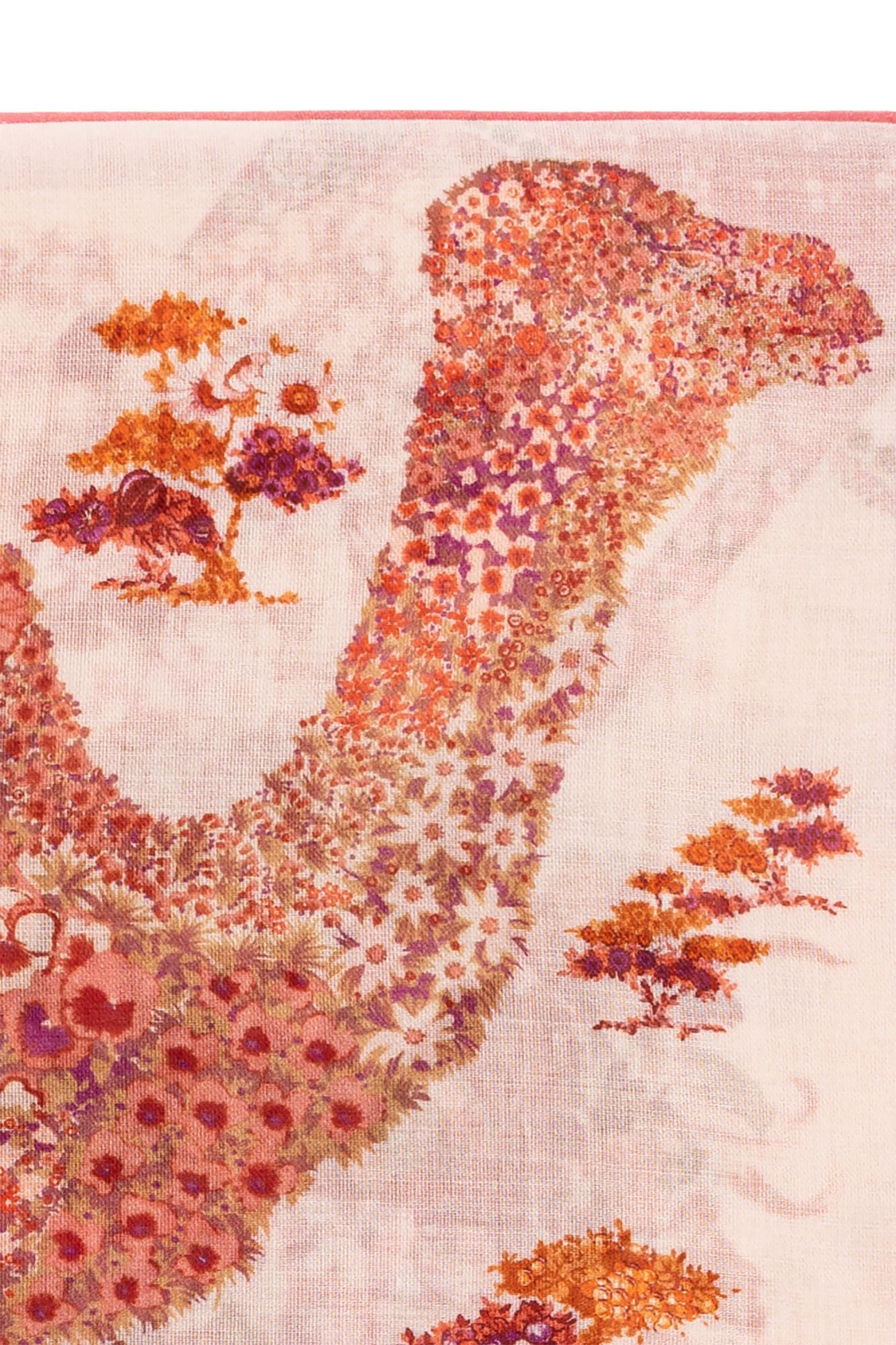 Ferragamo Animal Print Cashmere Scarf