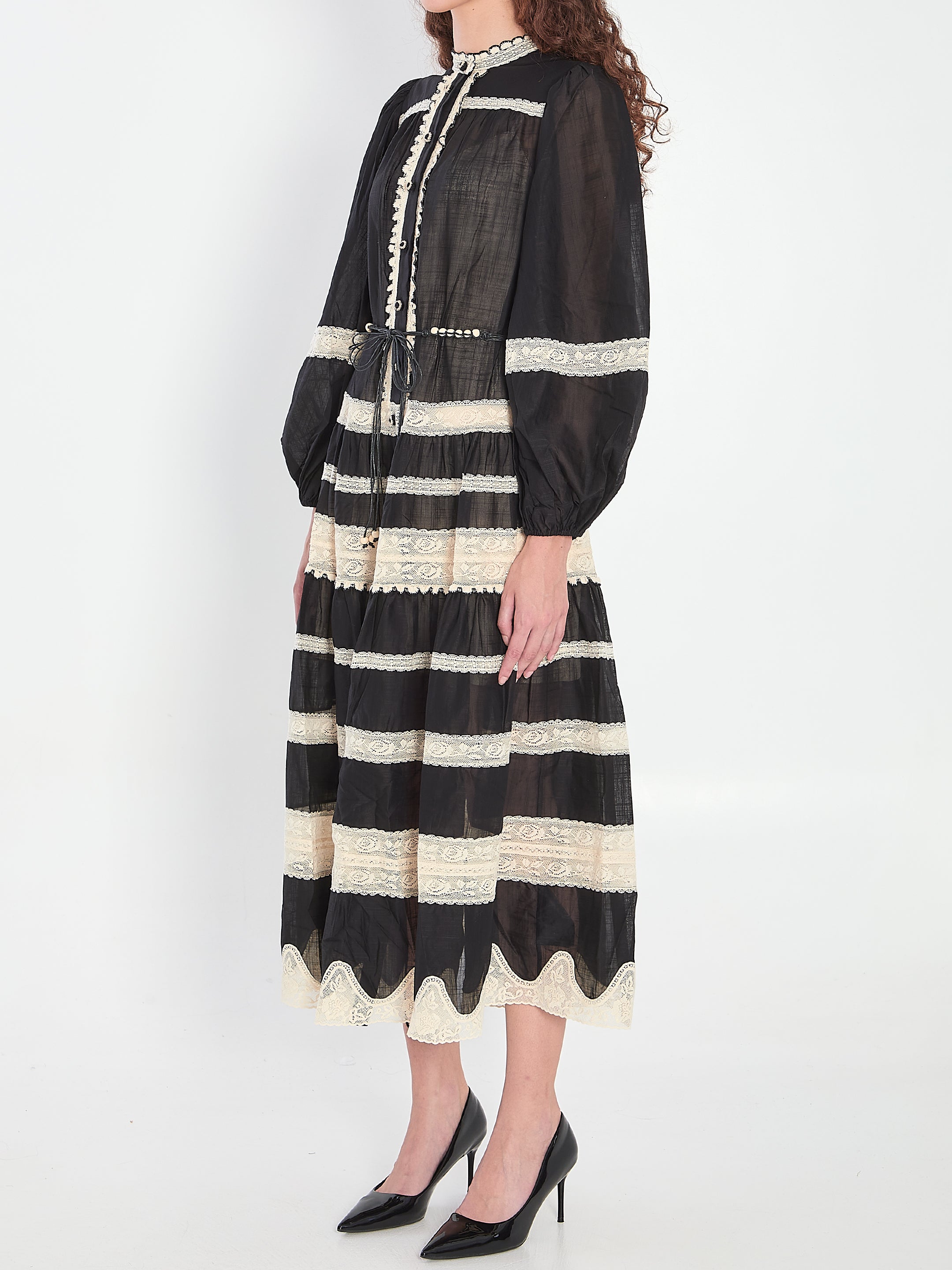 ZIMMERMANN Billow Maxi Dress with Adjustable Slip - Size 01 AU