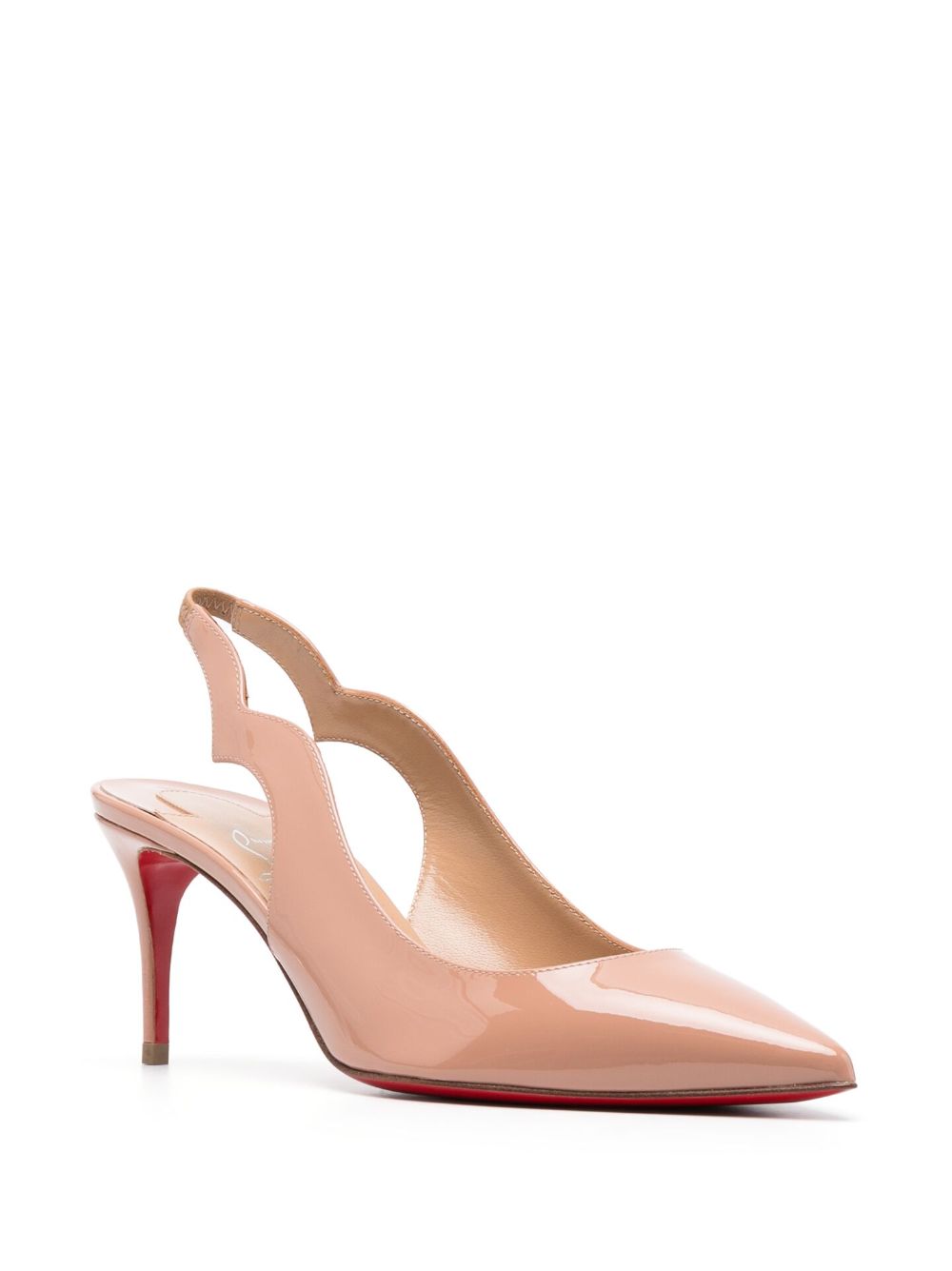 CHRISTIAN LOUBOUTIN Elegant Leather Heeled Slingbacks