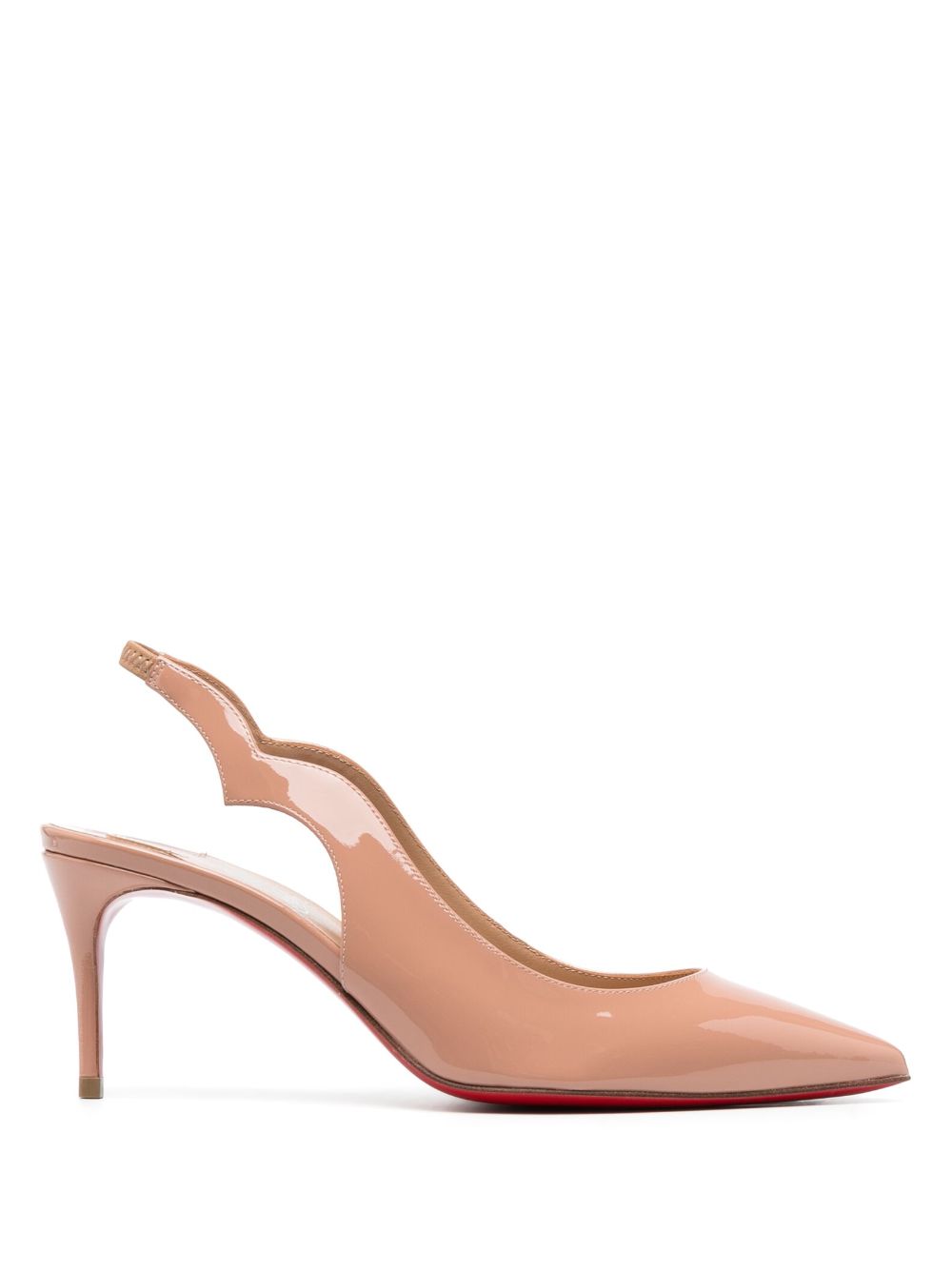 CHRISTIAN LOUBOUTIN Elegant Leather Heeled Slingbacks