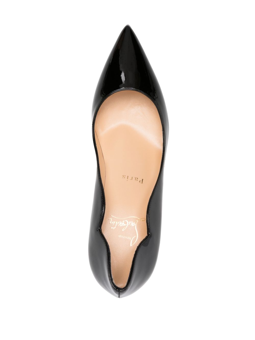 CHRISTIAN LOUBOUTIN Elegant Leather Heel Shoes - 70MM Mid Heel