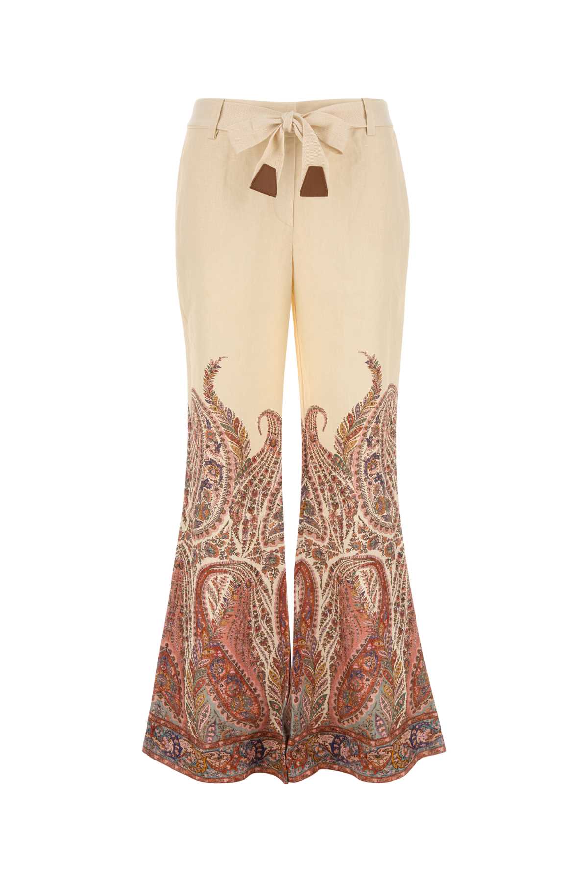 ZIMMERMANN Flare Fit Linen Pants - Size 1
