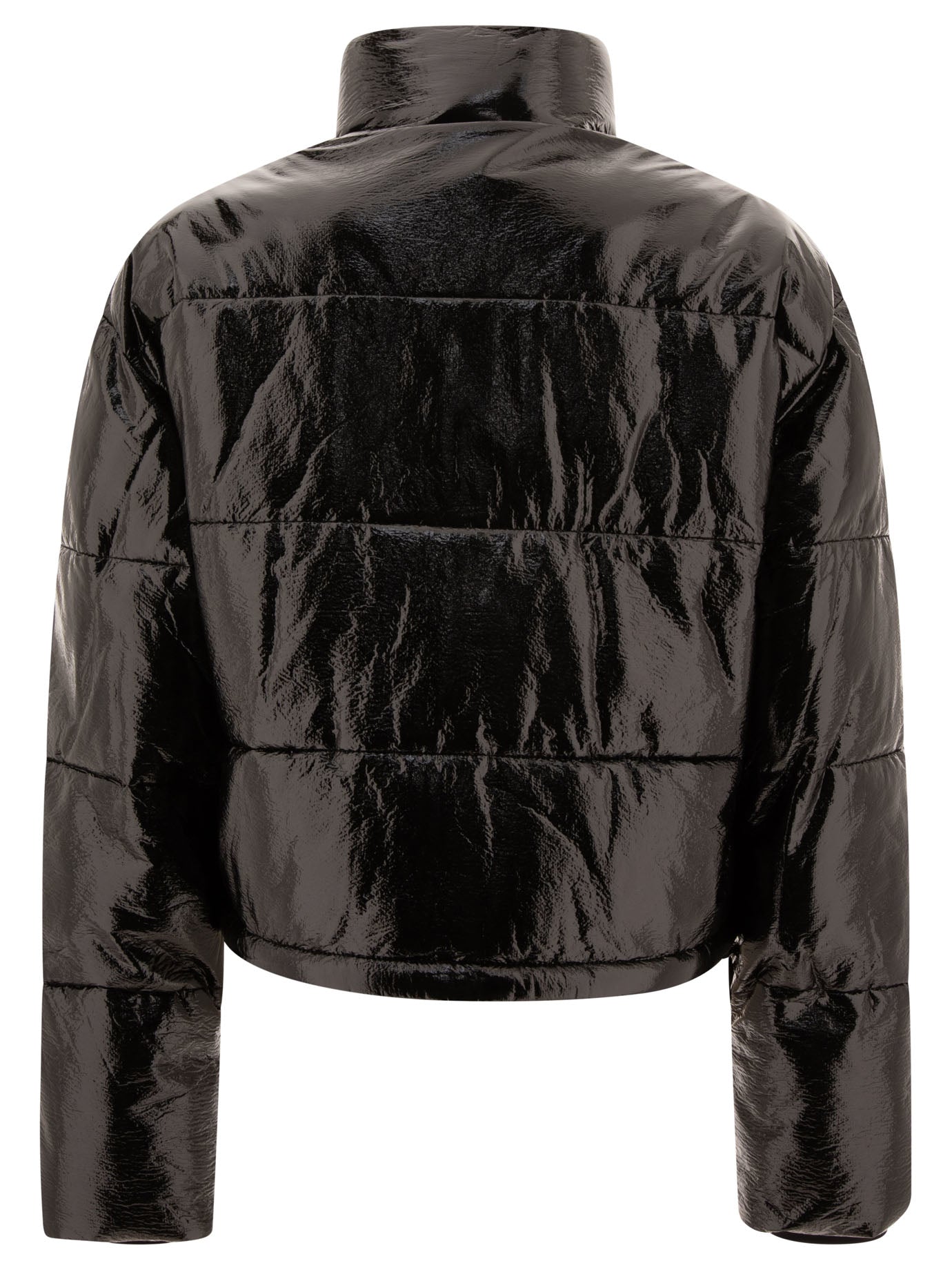 COURREGÈS Vinyl Puffer Jacket - Regular Fit, Long Sleeves