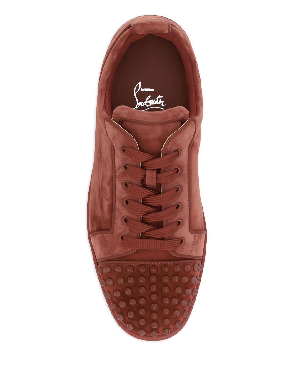CHRISTIAN LOUBOUTIN Men's Lace-Up Fabric Sneakers with Padded Ankle Support