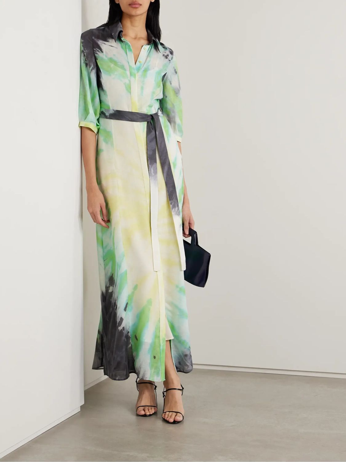 GABRIELA HEARST Mini Dress with Cashmere and Silk Blend