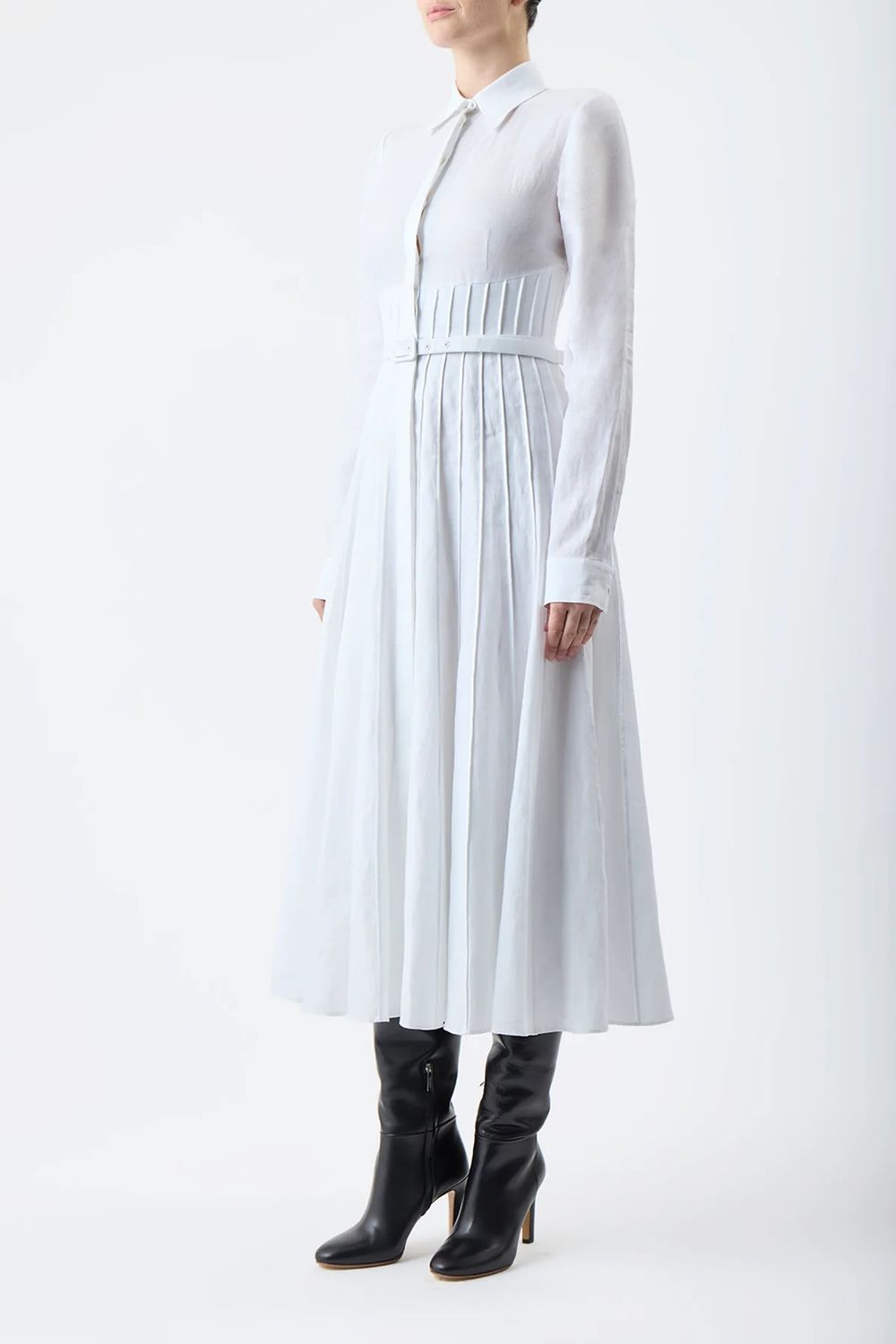 GABRIELA HEARST Pleated Mini Dress