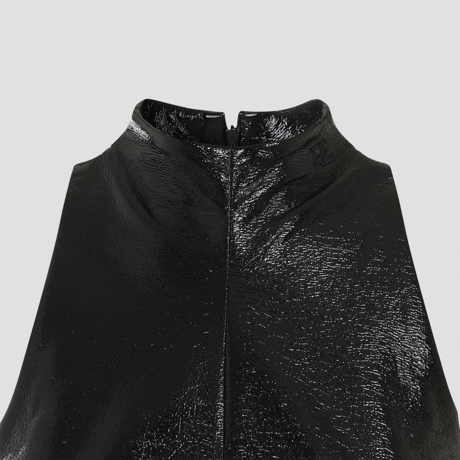 COURREGÈS A-Line Mini Dress with Two Pockets