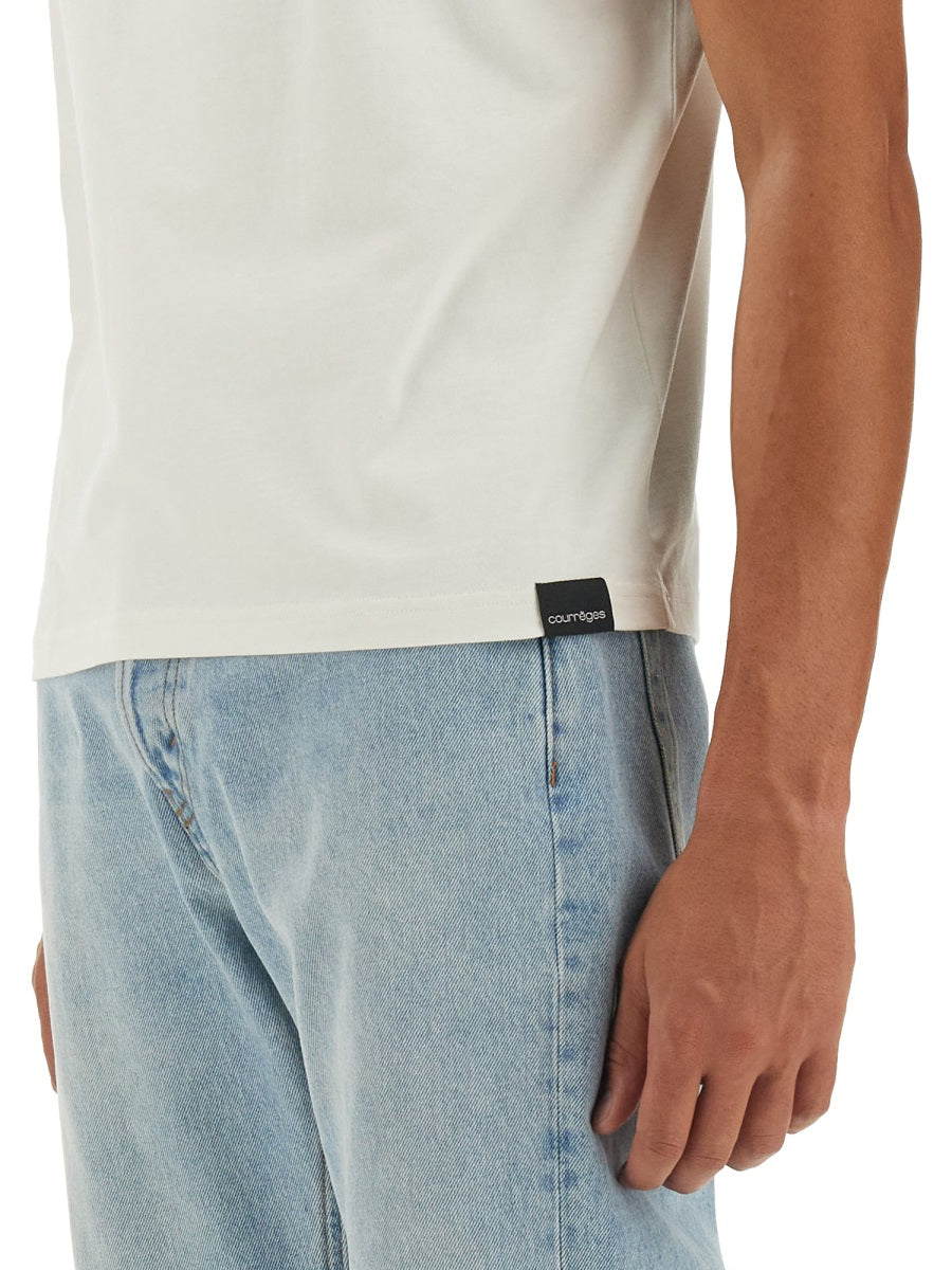 COURREGÈS Logo T-Shirt for Men - Size L