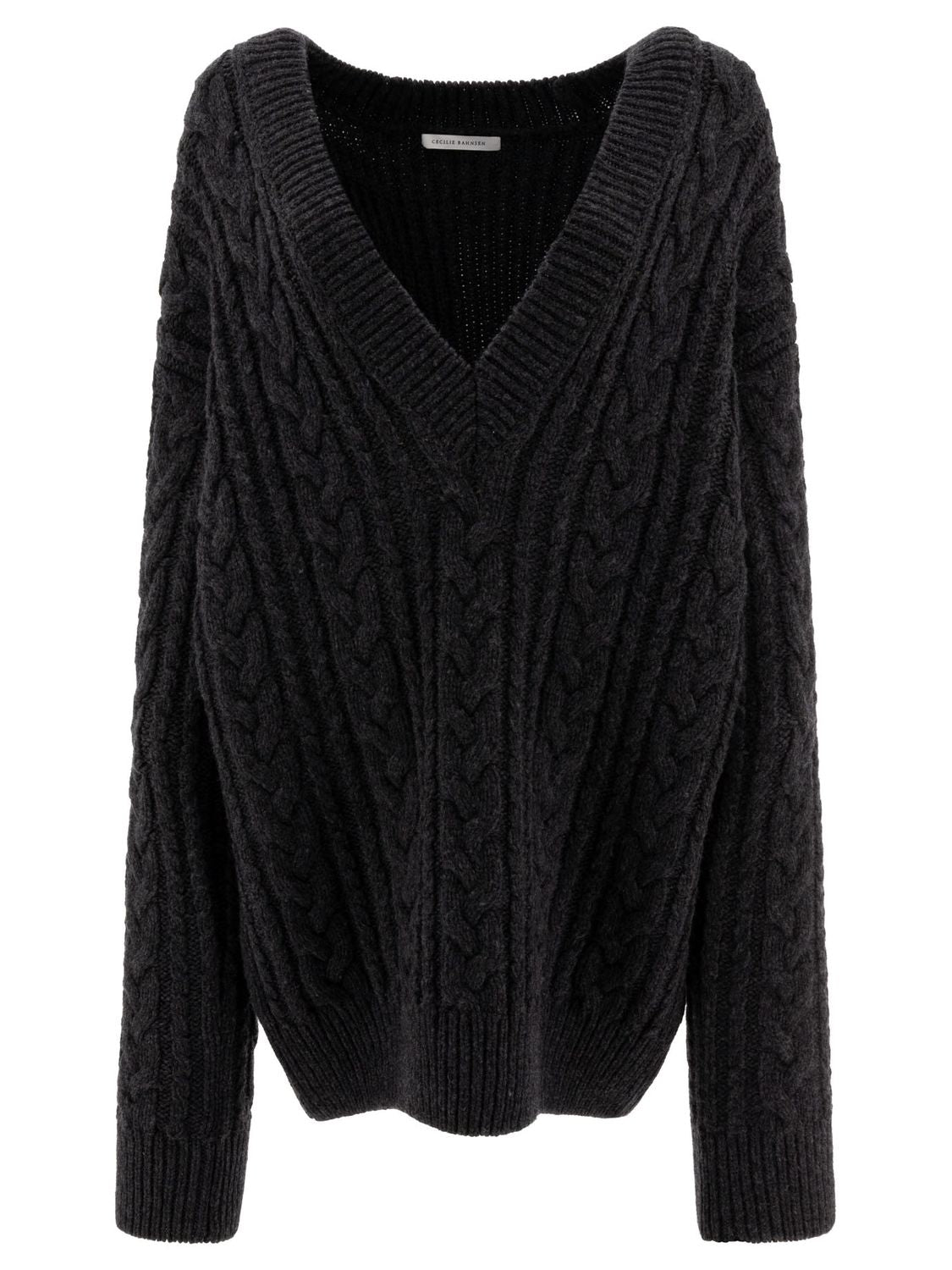 CECILIE BAHNSEN Relaxed Fit Long Sleeve Sweater