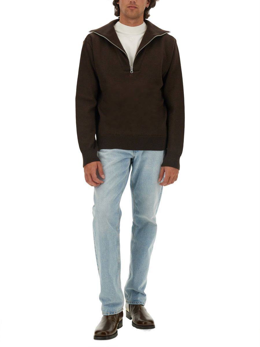 COURREGÈS Men's Knit Polo - Size L