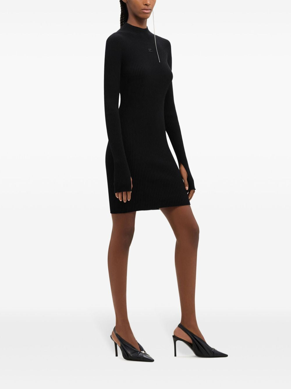 COURREGÈS Chic Organic Cotton Mini Dress for Women