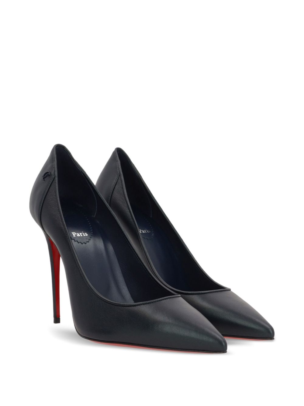 CHRISTIAN LOUBOUTIN Elegant Sporty Kate Leather Pumps - 100 mm Heel